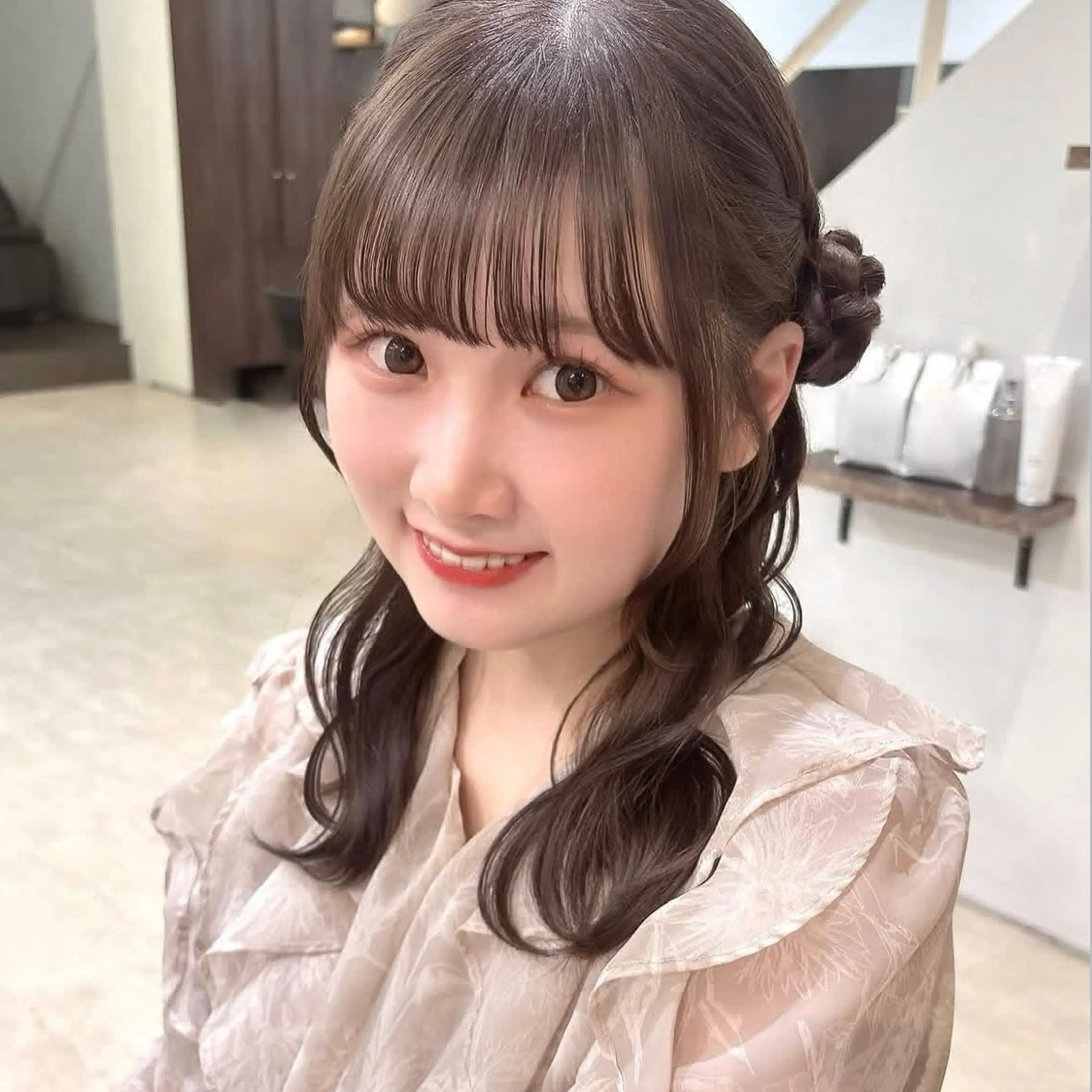 ミディアム ヘアアレンジ ヘアセット ヘアアレンジ / mai🐇♡のヘアスタイル