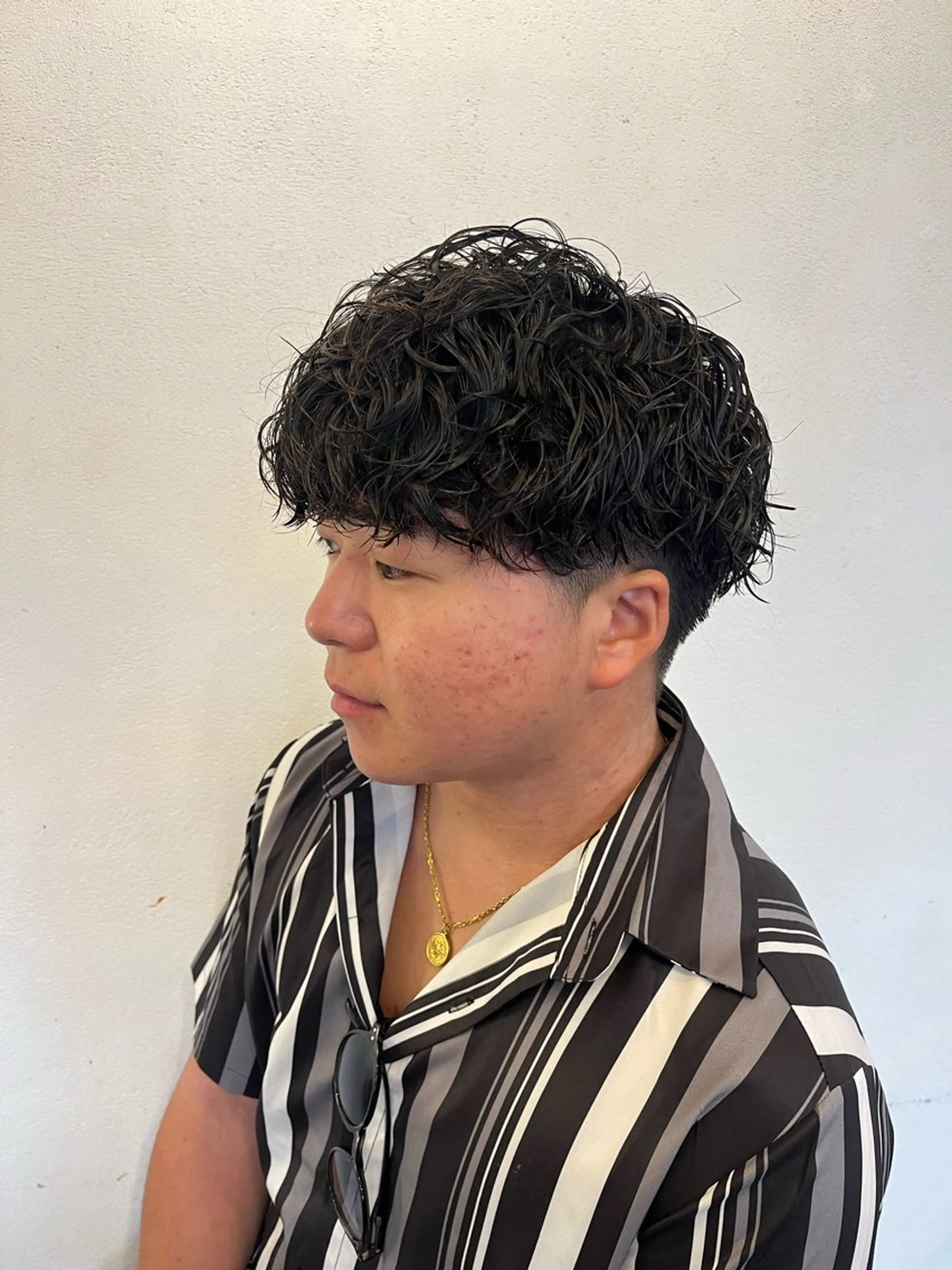 パーマ メンズ カット パーマ bijou chiharuのマツエク・マツパデザイン