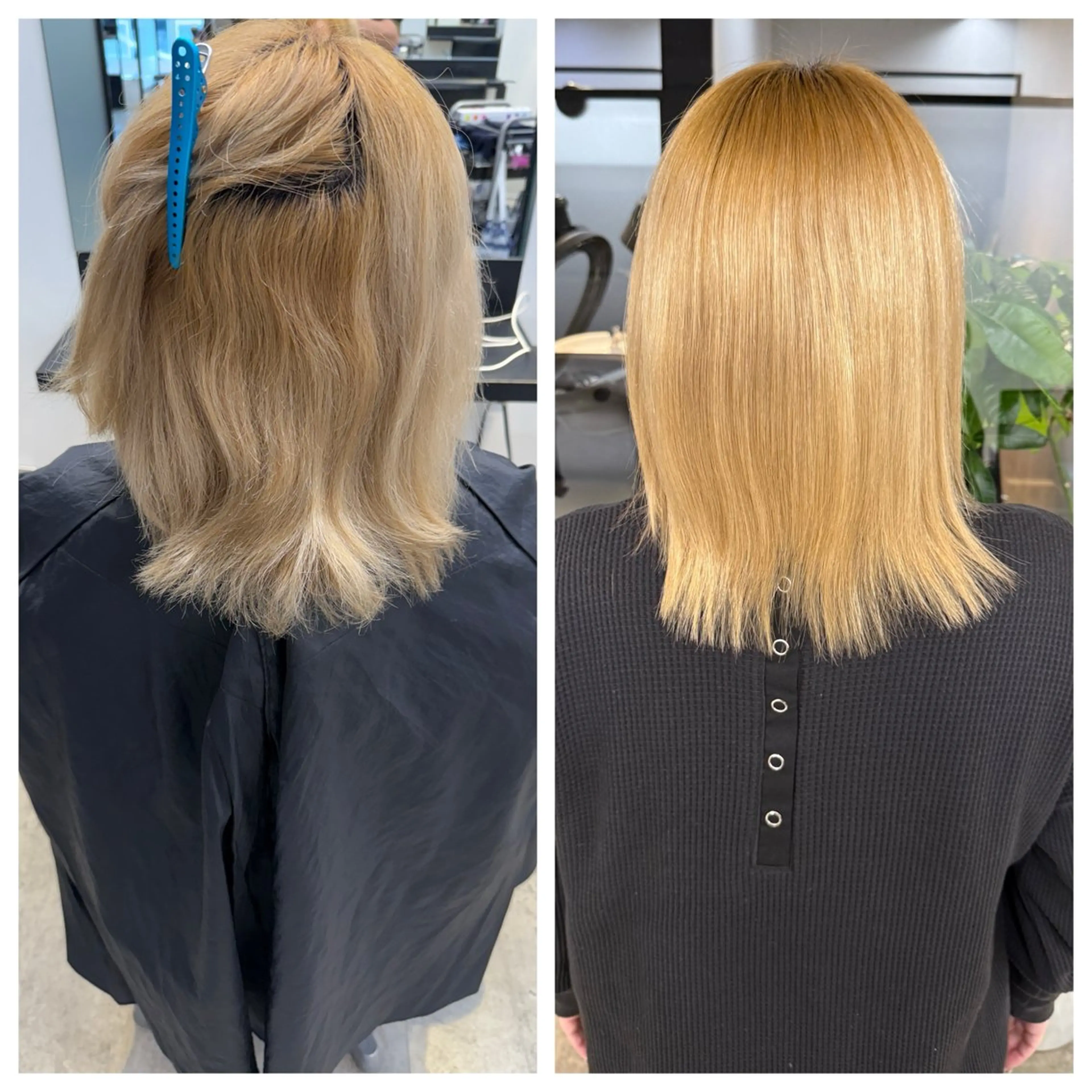 ミディアム 縮毛矯正 トリートメント け んブリーチ縮毛矯正のヘアスタイル