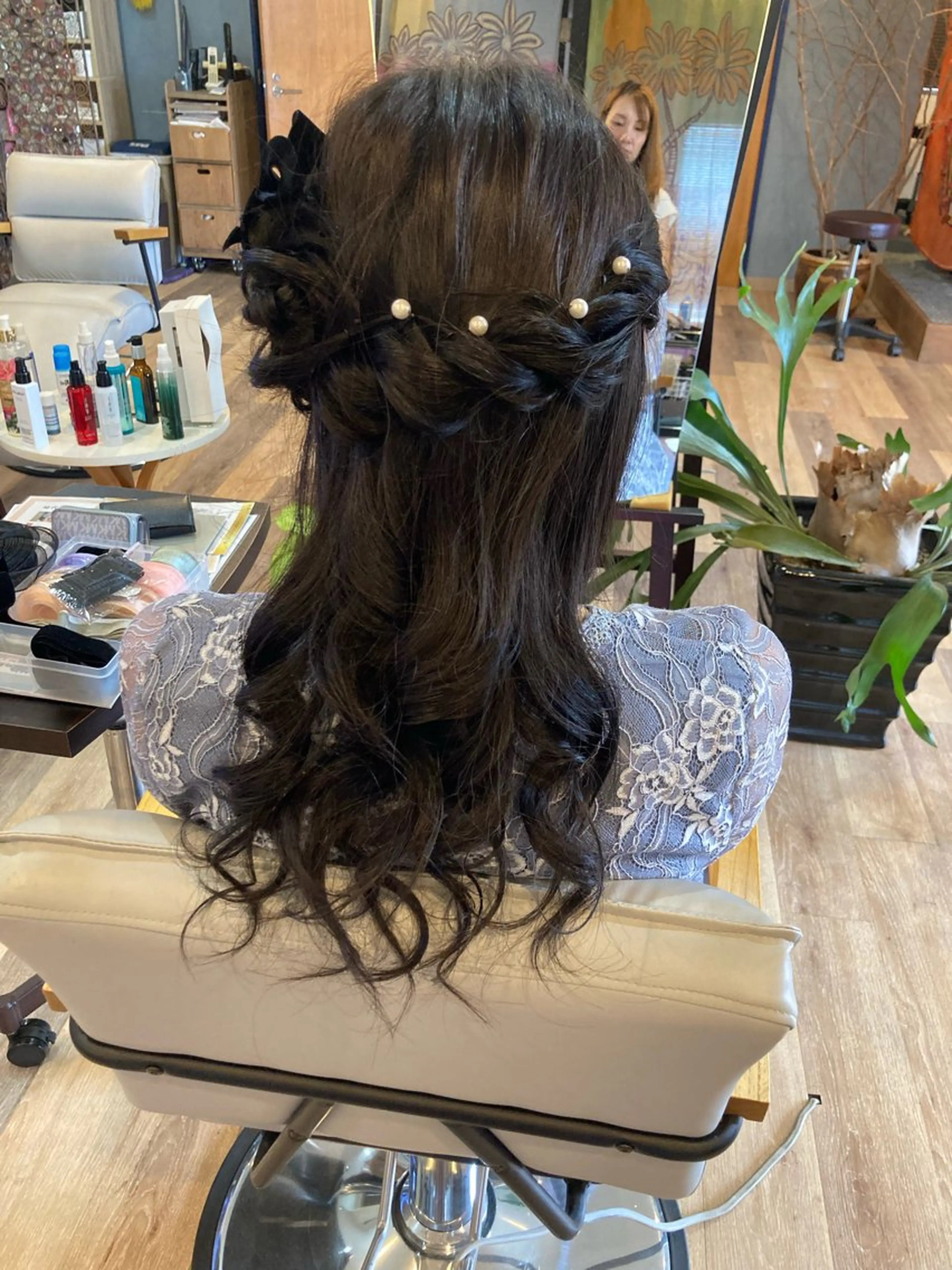 ロング ヘアセット 中野 紹江のヘアスタイル