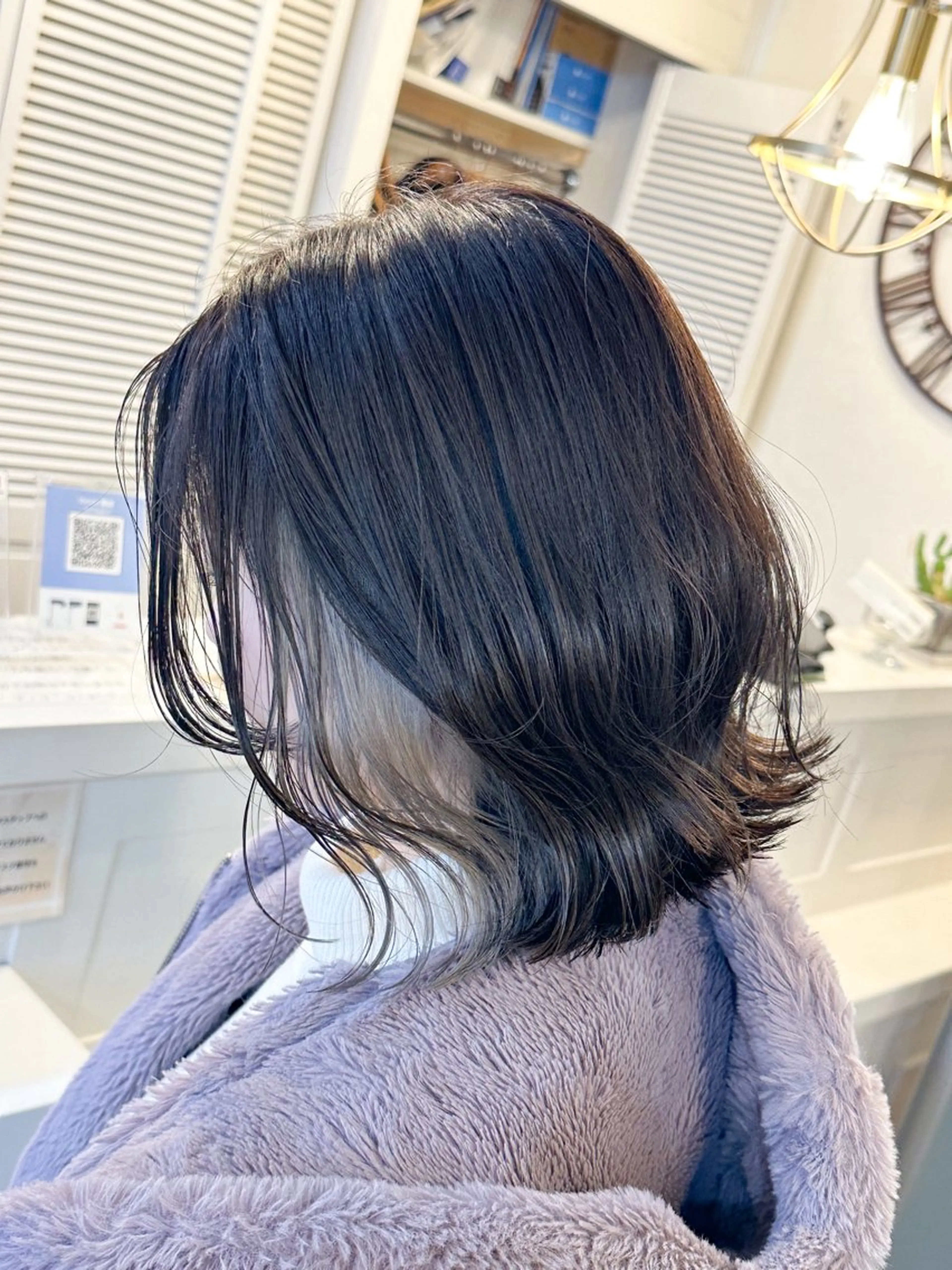 ミディアム カラー ヘアカラー 🩵透明感/高発色 /難波/北原佑記🌸のヘアスタイル