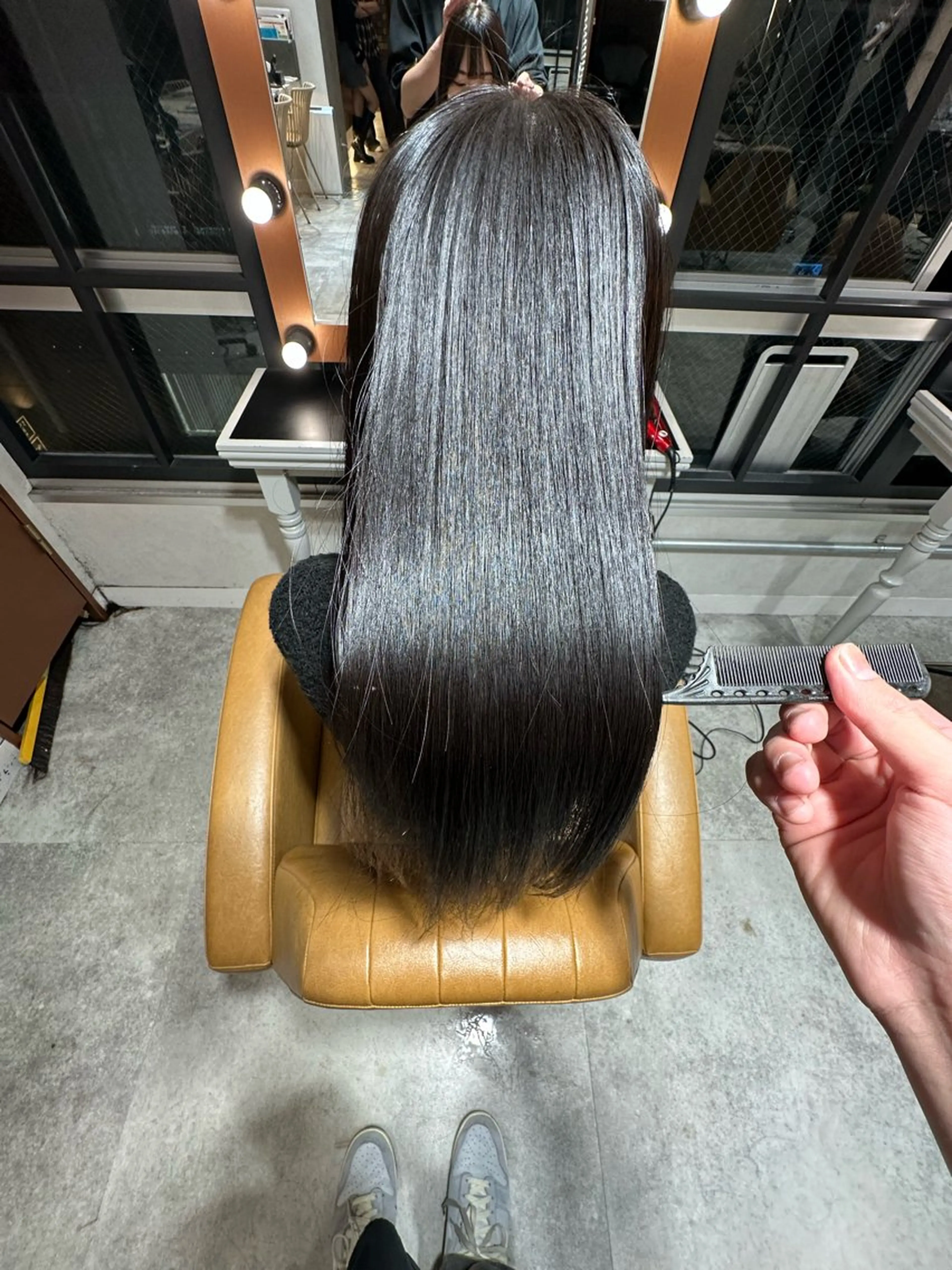 ロング カラー 縮毛矯正 カット ヘアカラー 縮毛矯正 トリートメント Lond rouge所属・💚銀座/ボブ /ショート/芦川💚のヘアスタイル