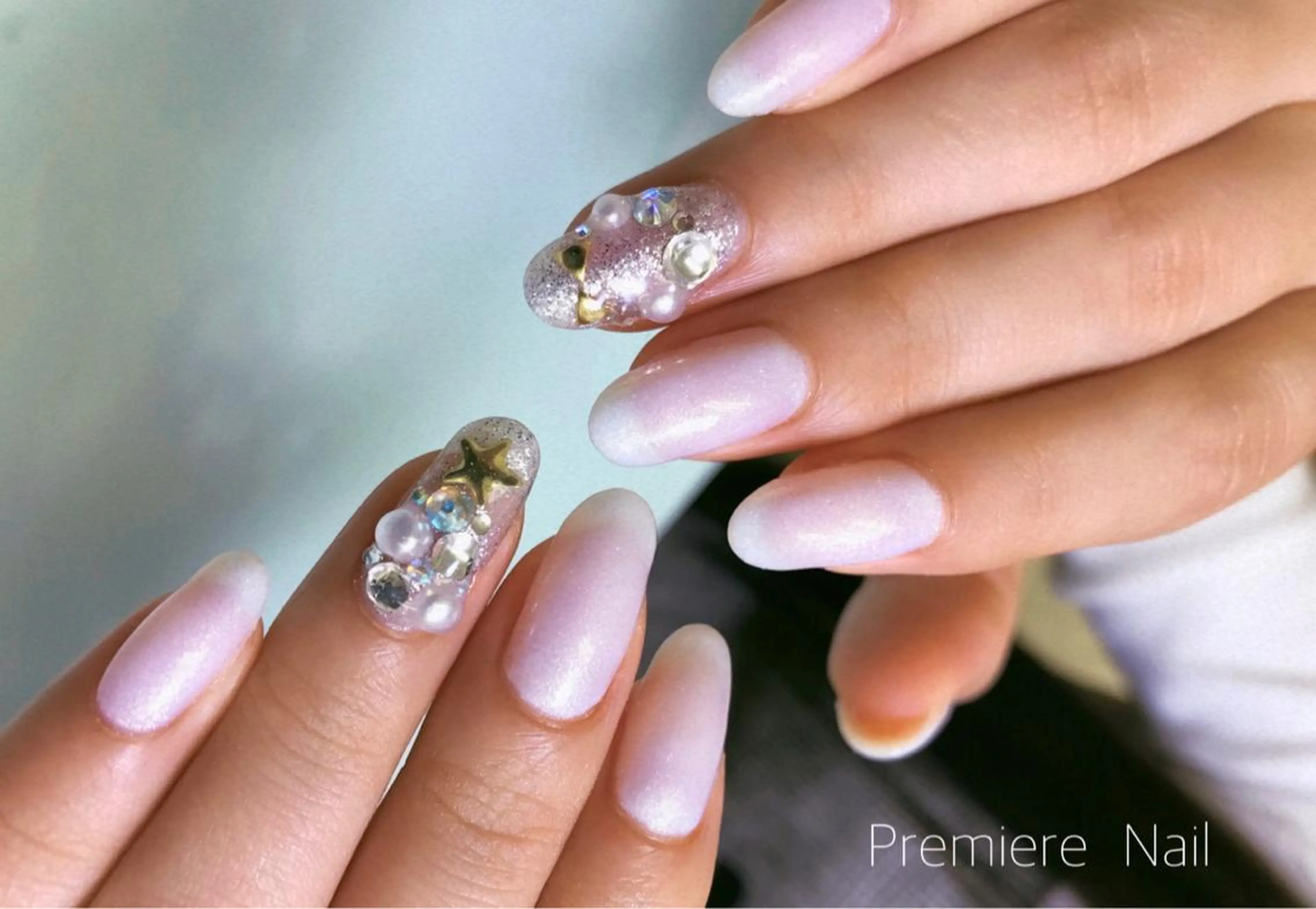 ネイル ワンカラーネイル ピンク 冬ネイル クリスマス Premiere Nail商店街店のネイルデザイン