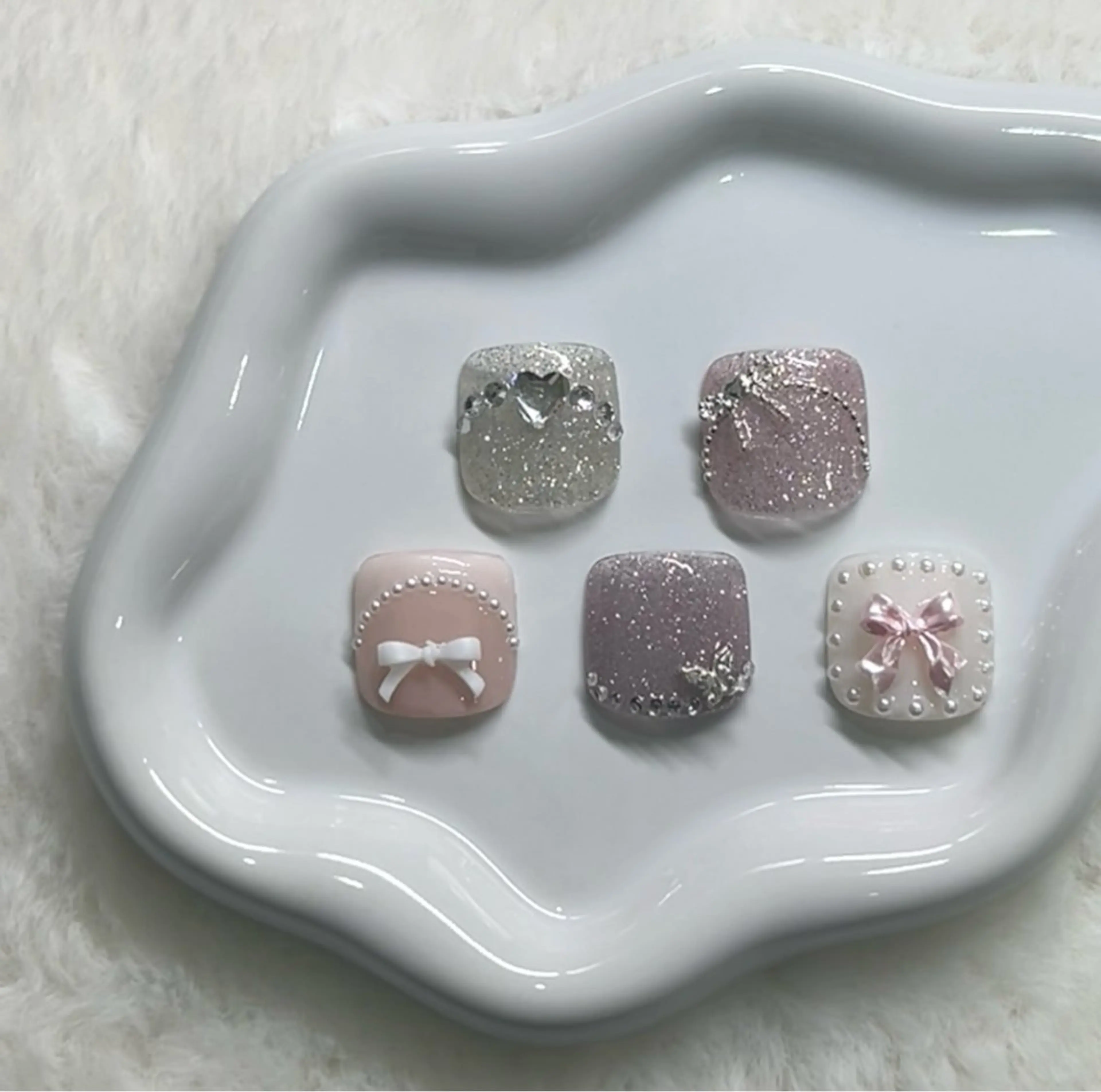 〔オフ・ケア込み ParaGel使用）Foot親指デザインネイル¥11000→¥7700の写真