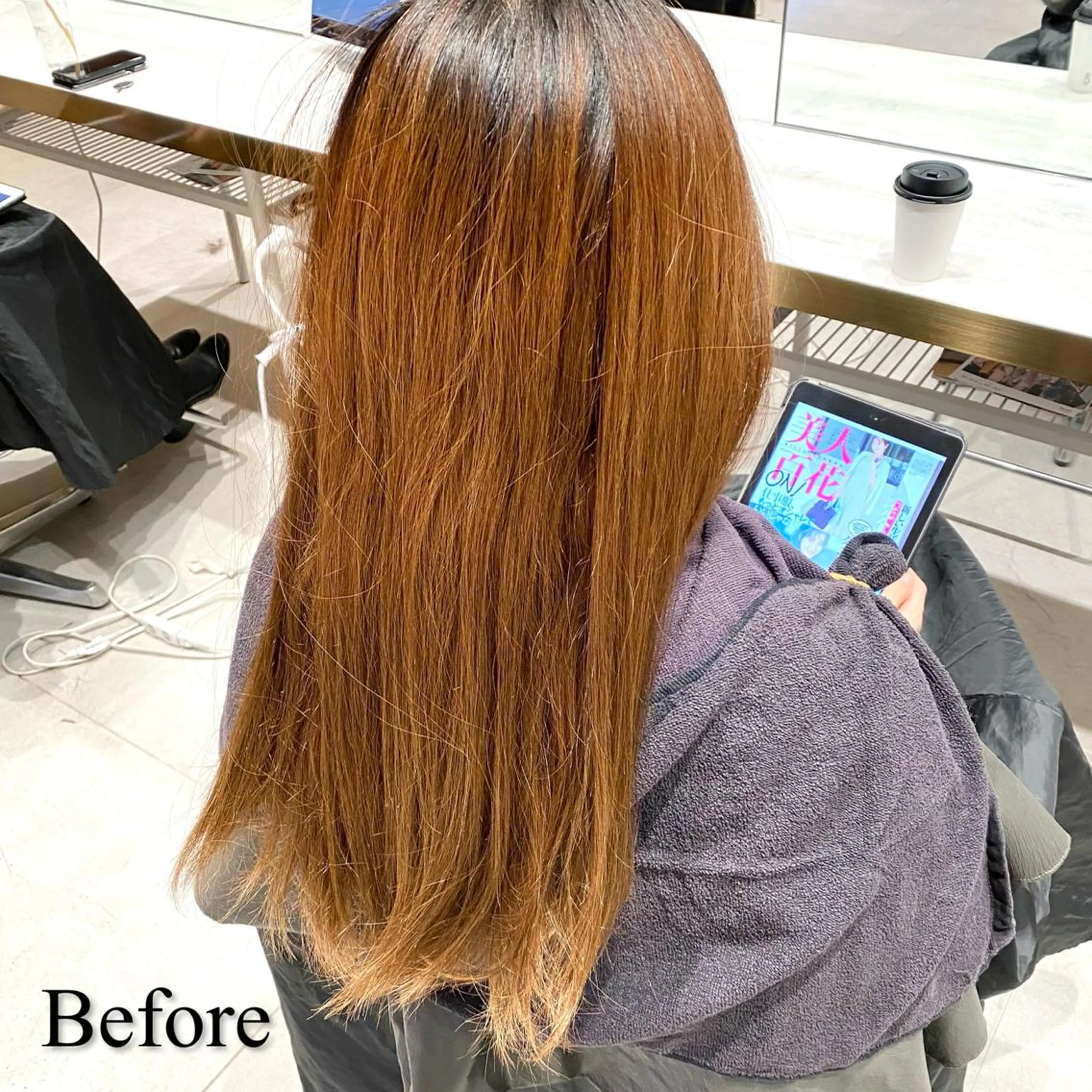 セミロング 韓国くびれレイヤー 🇰🇷はづきのヘアスタイル