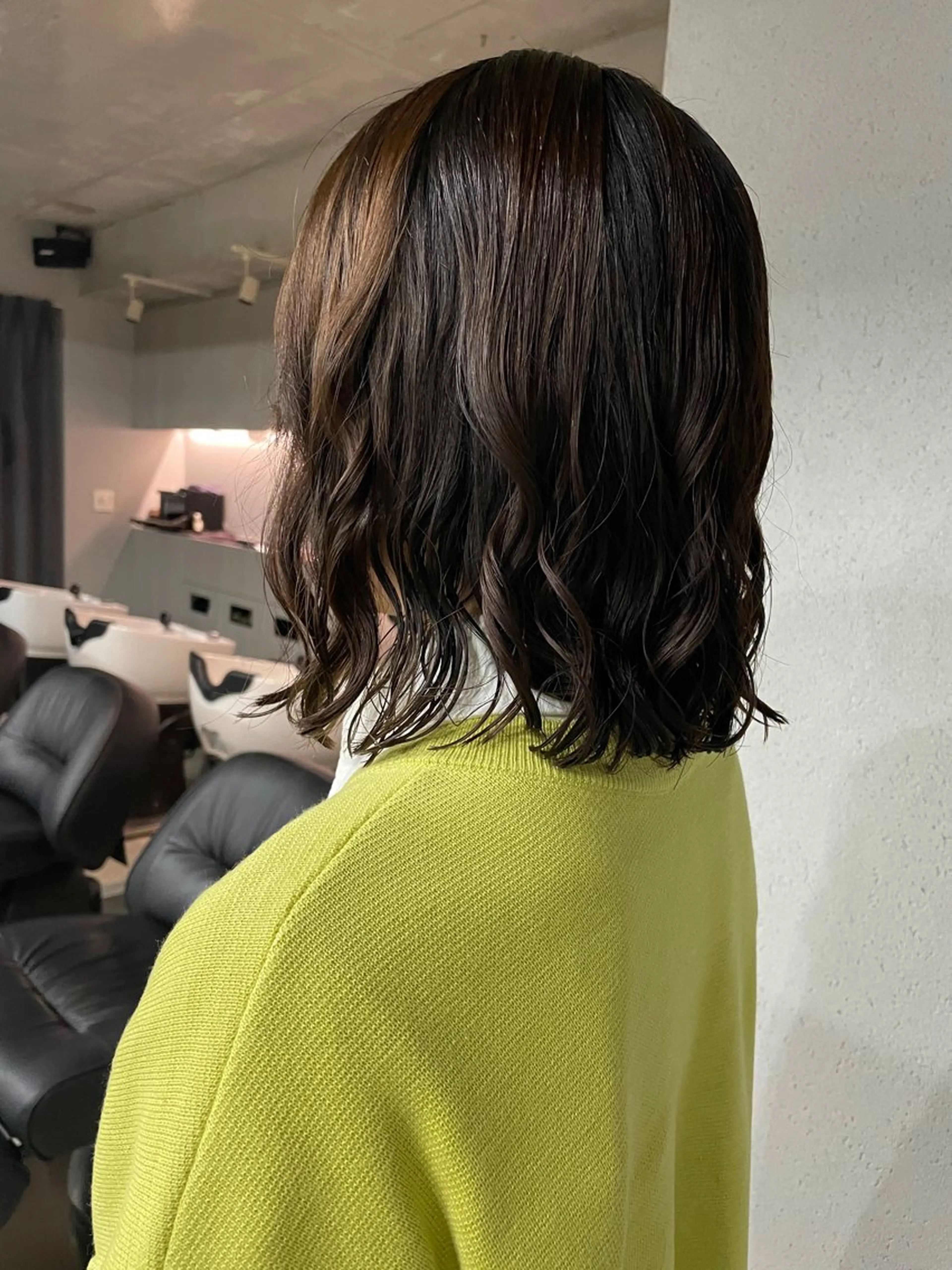 ミディアム カラー パーマ カット ヘアカラー 表参道/髪質改善・ 透明感 colorのヘアスタイル