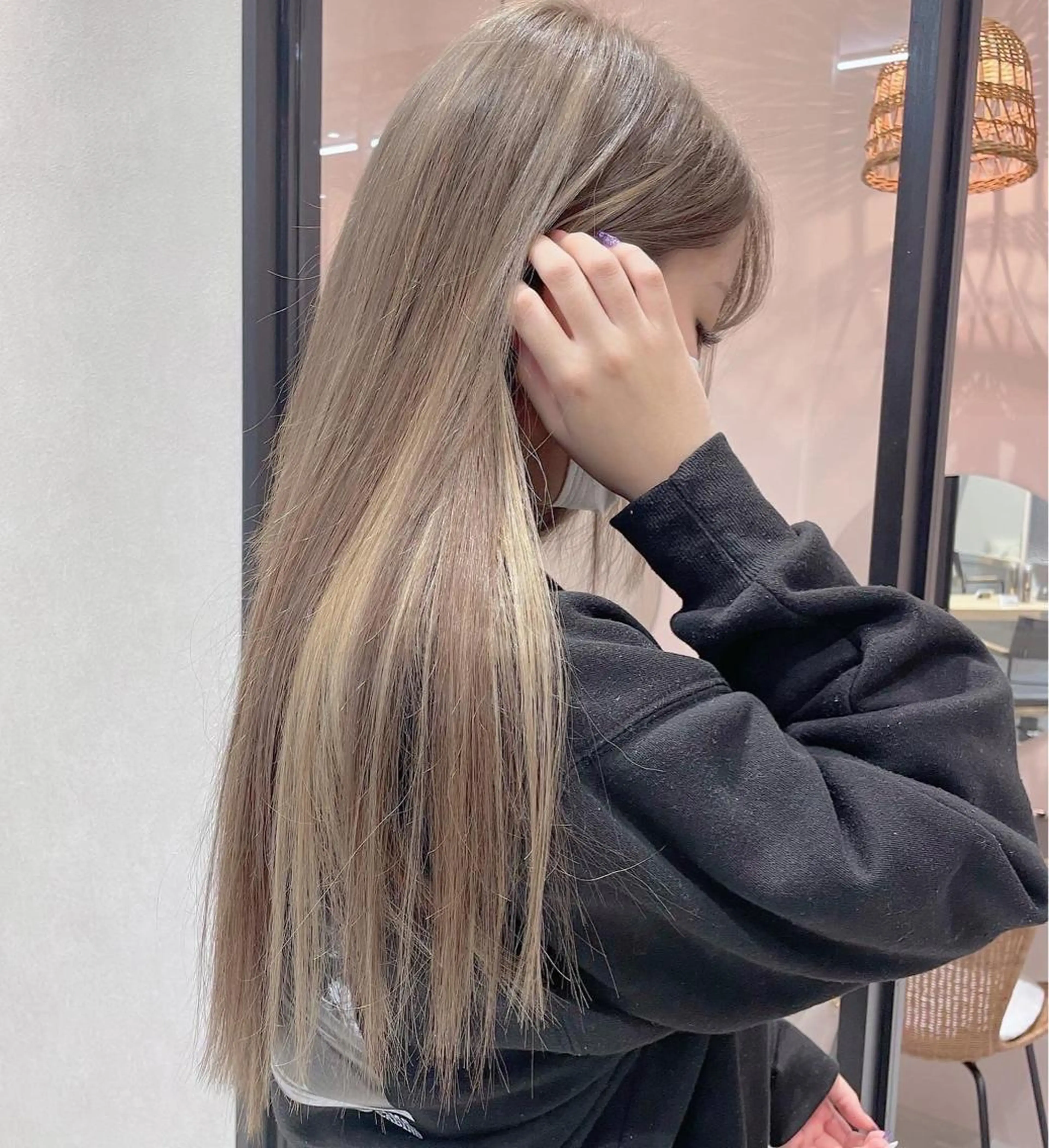 ロング カラー ハイライトカラー ハイライト 艶髪/モテヘア🎀 MIHOのヘアスタイル