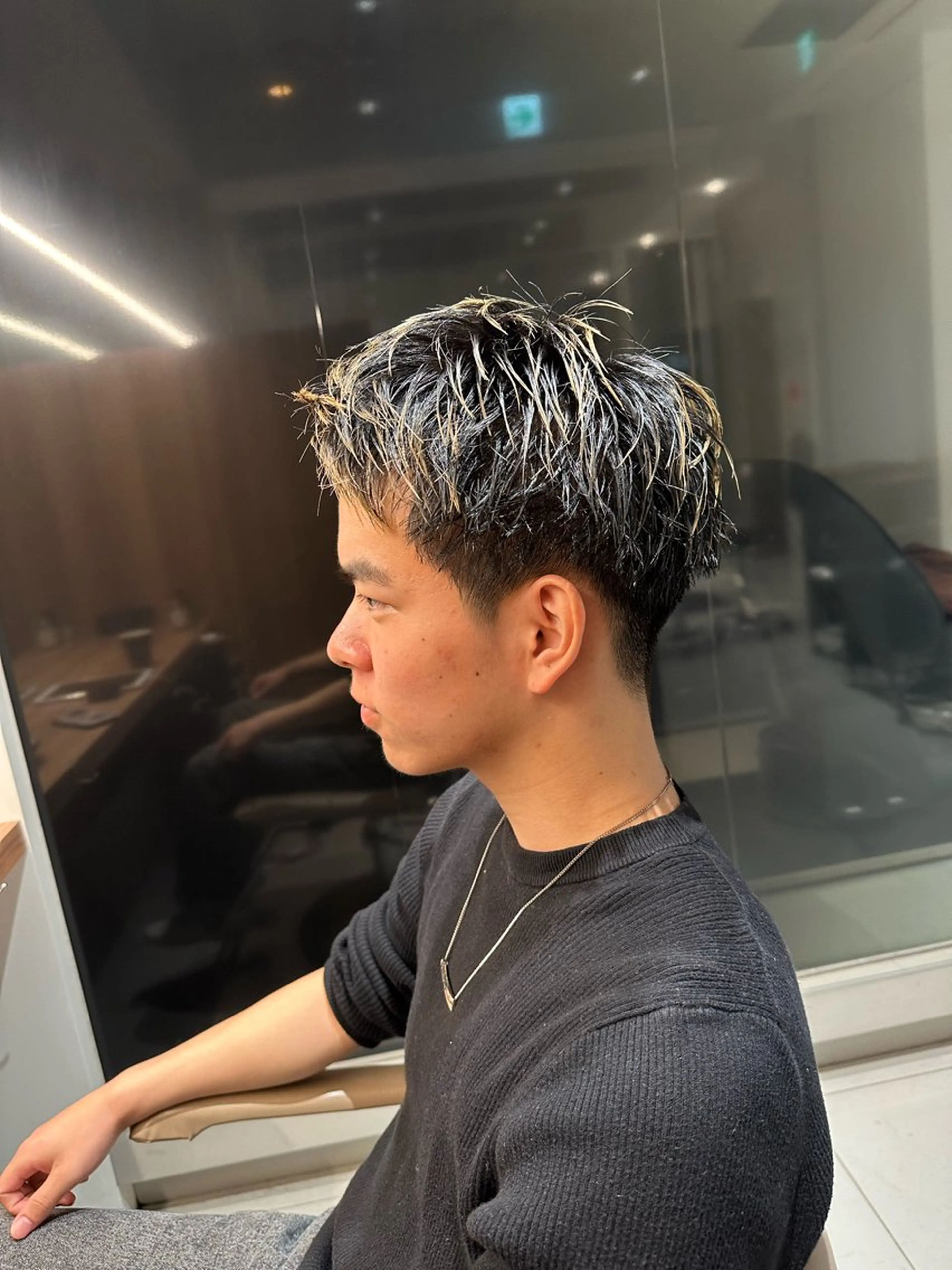 メンズ 透明感ハイトーン/ まつ毛パーマ/セイナのマツエク・マツパデザイン