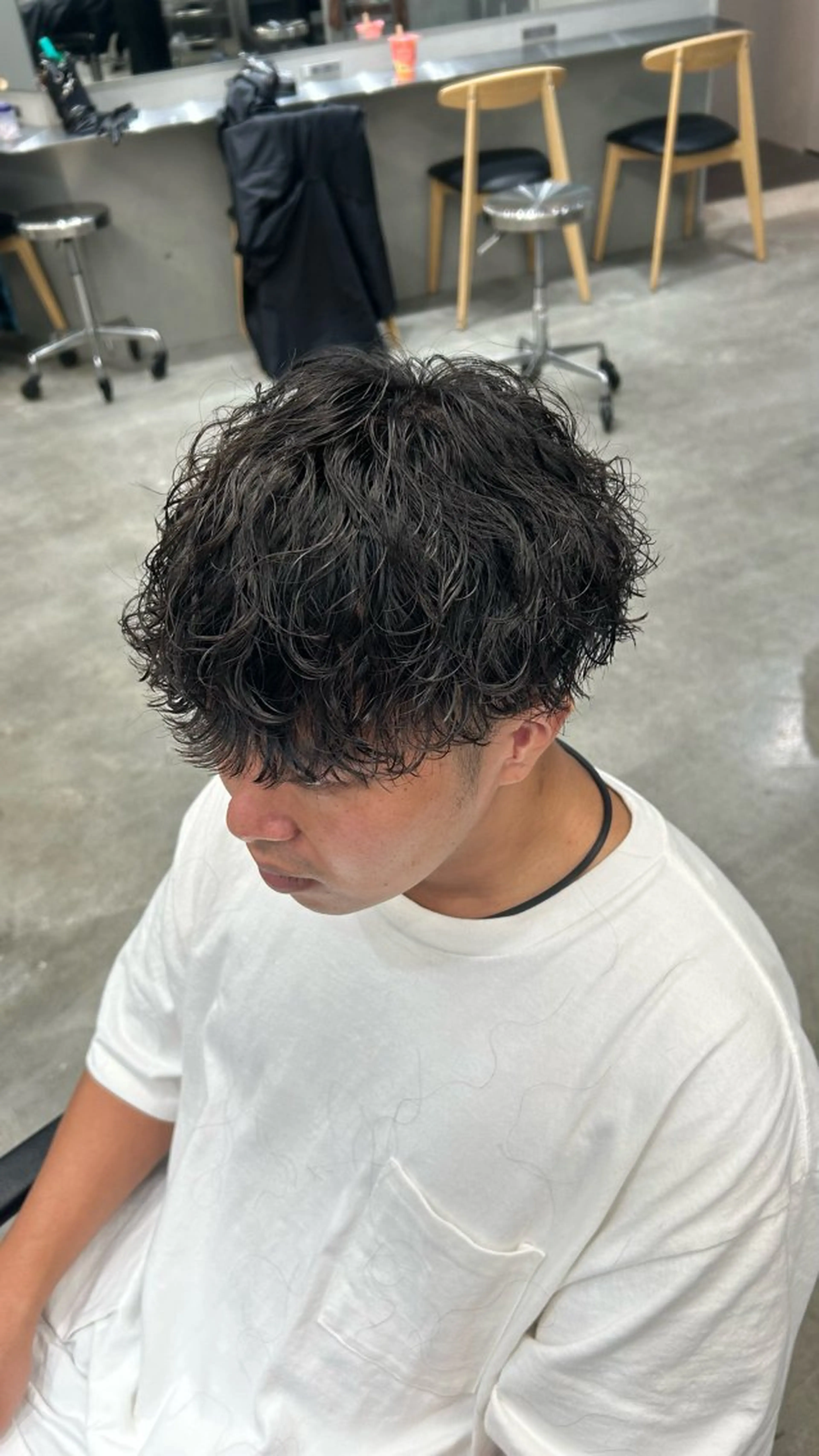 パーマ メンズ 藤平海音/fifth PARKのヘアスタイル