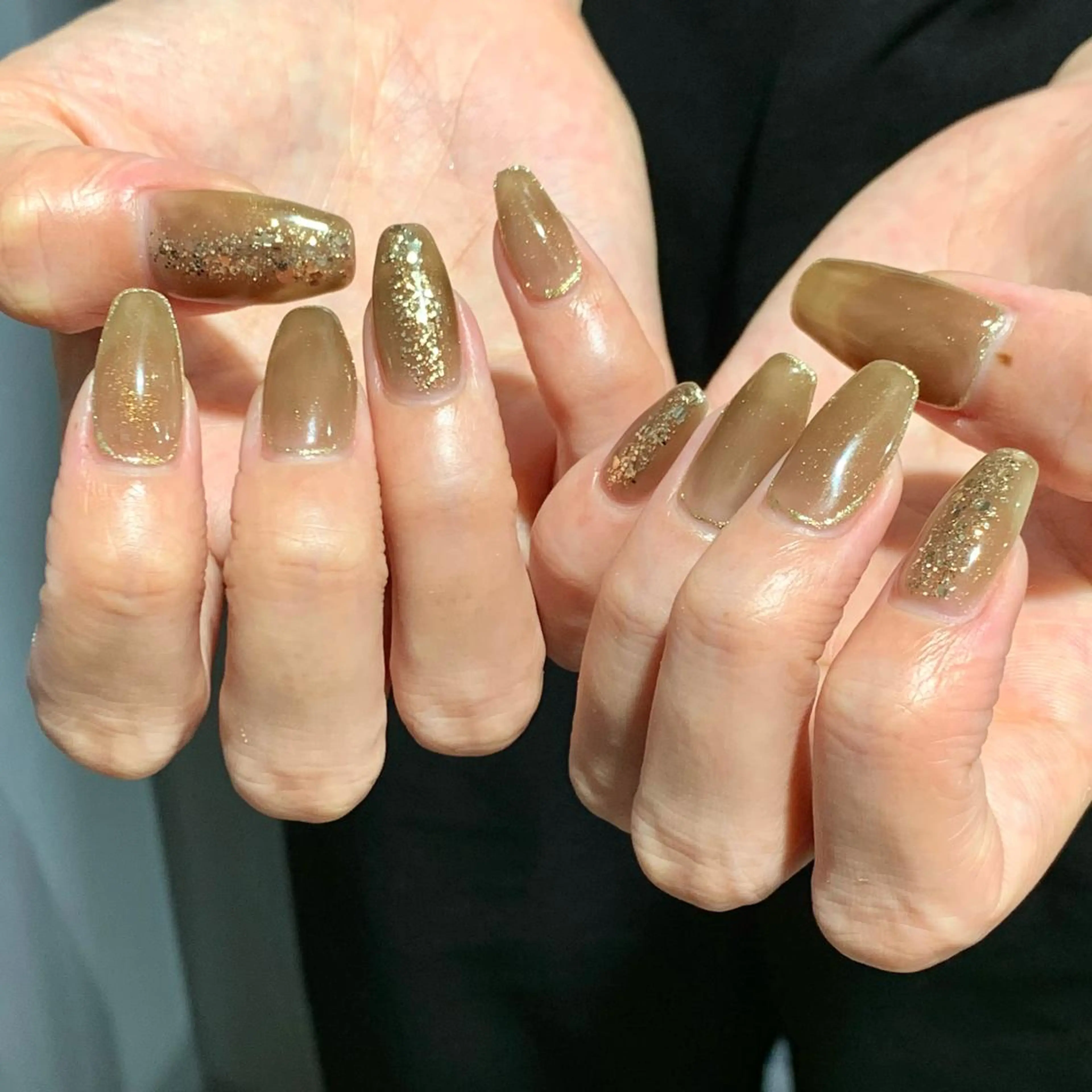 ネイル ラメ(グリッター) 鈴木 まゆのネイルデザイン