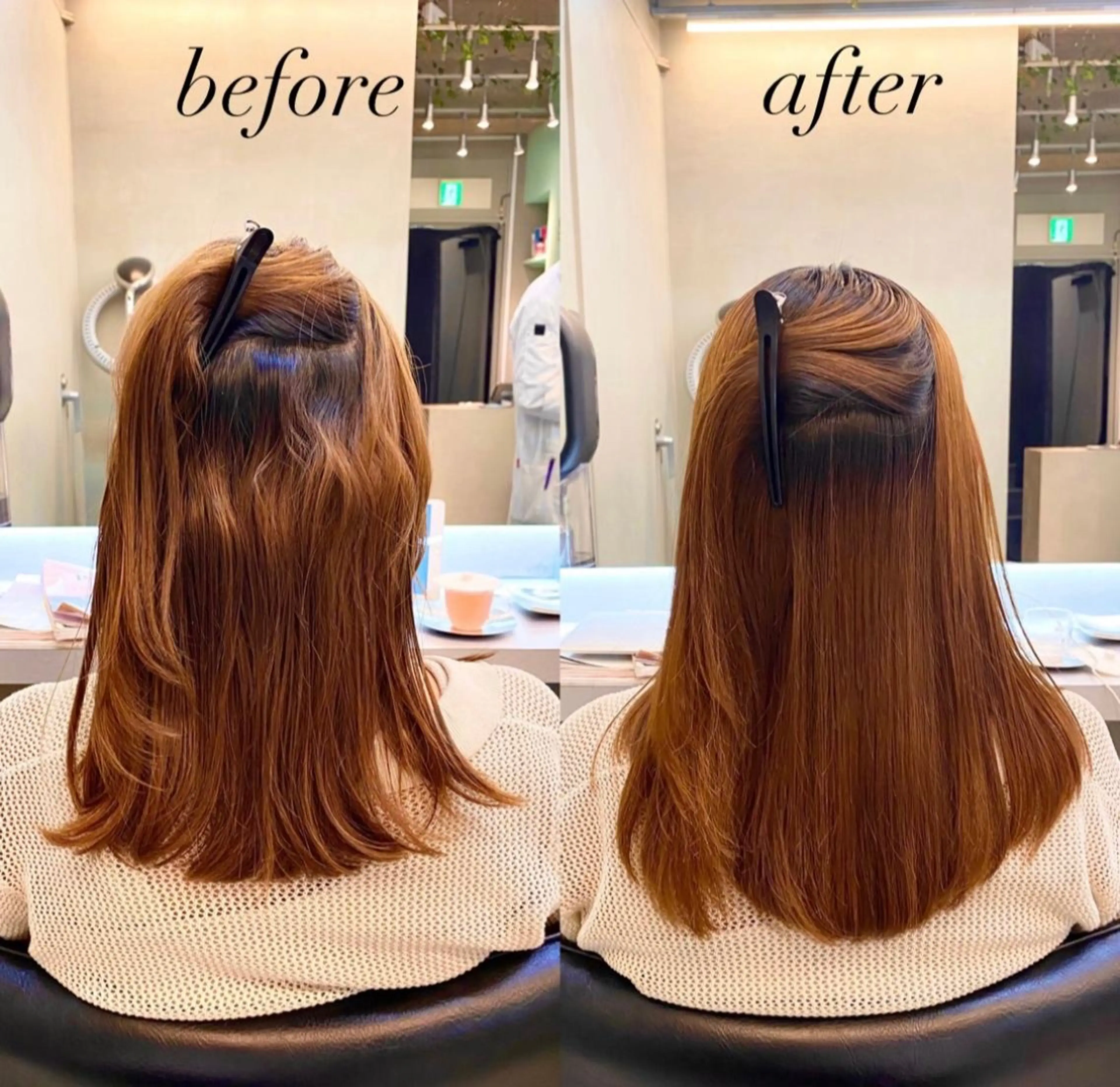 ✨軽いクセやボリュームダウンに✨【パーマ落とし】若干のクセだったり、ボリュームが気になる方におすすめです🎶の写真