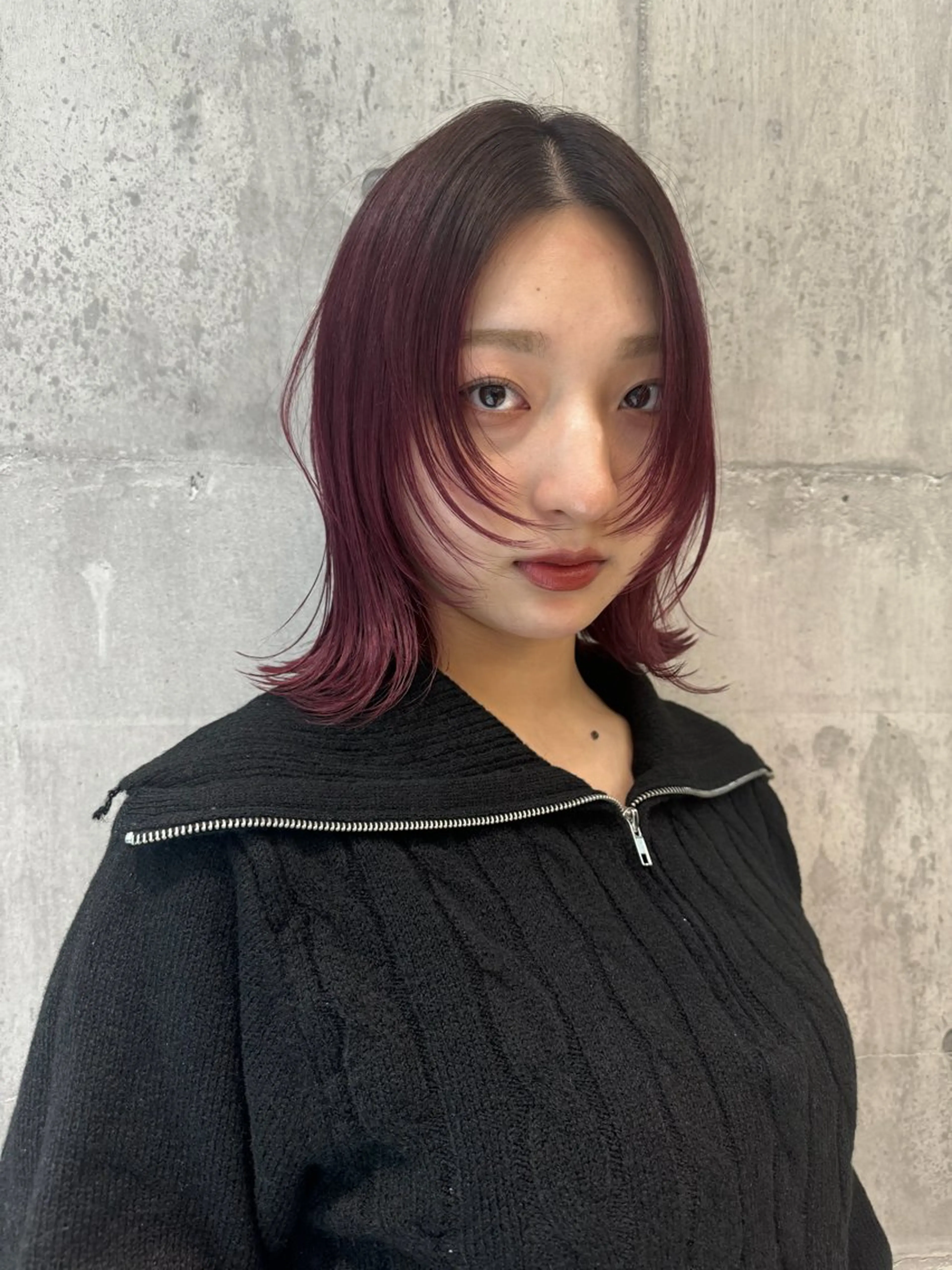 セミロング カラー カット ヘアカラー トリートメント ヘアセット 暖色カラーカット特化 ⭐️代表⭐️のヘアスタイル