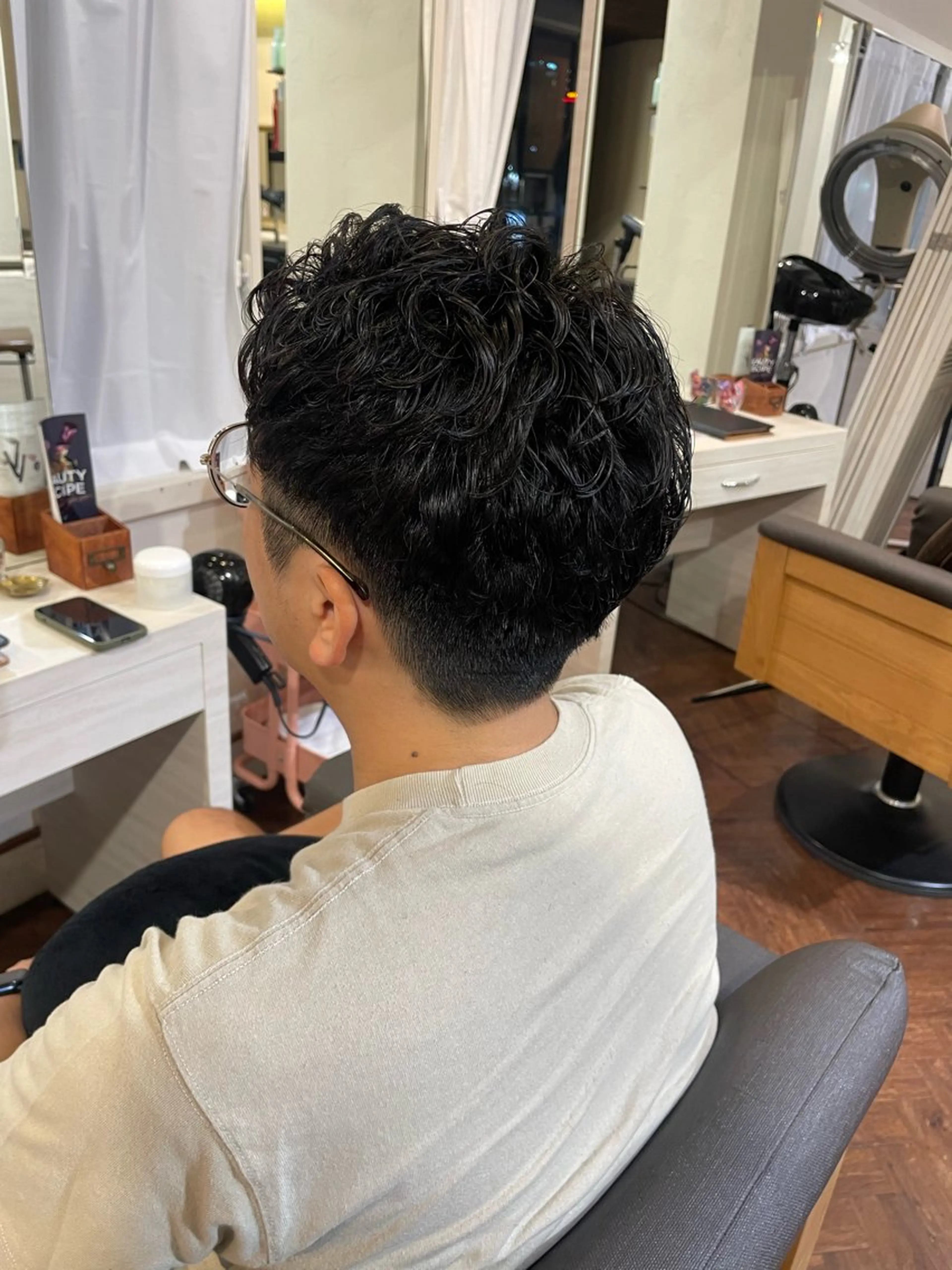 メンズ カット パーマ トリートメント 🍊美容室TU. LUCE／コン🍊のヘアスタイル