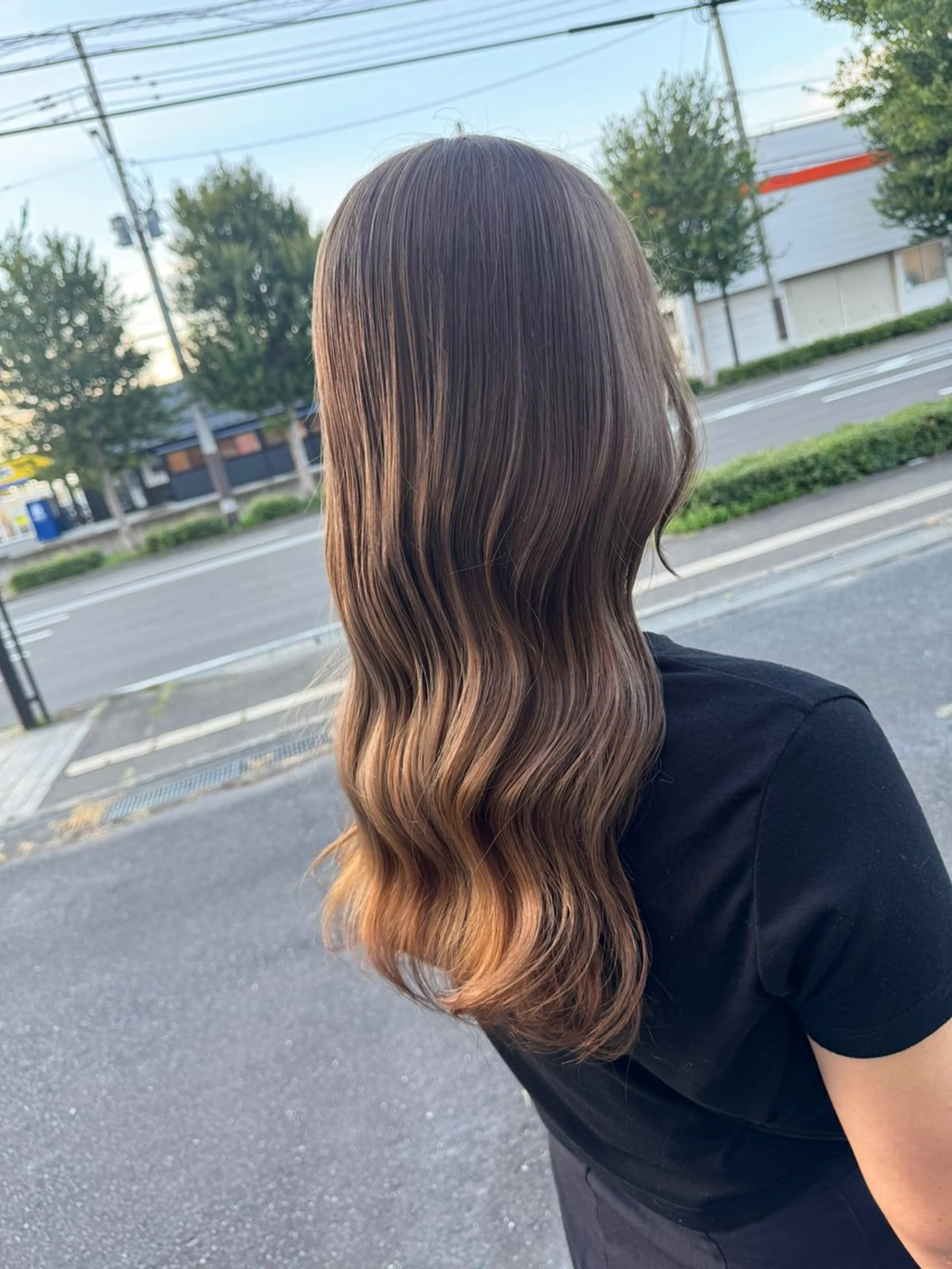 ロング ヘアカラー トリートメント 🇰🇷韓国風顔周り NANAMI🇰🇷のヘアスタイル