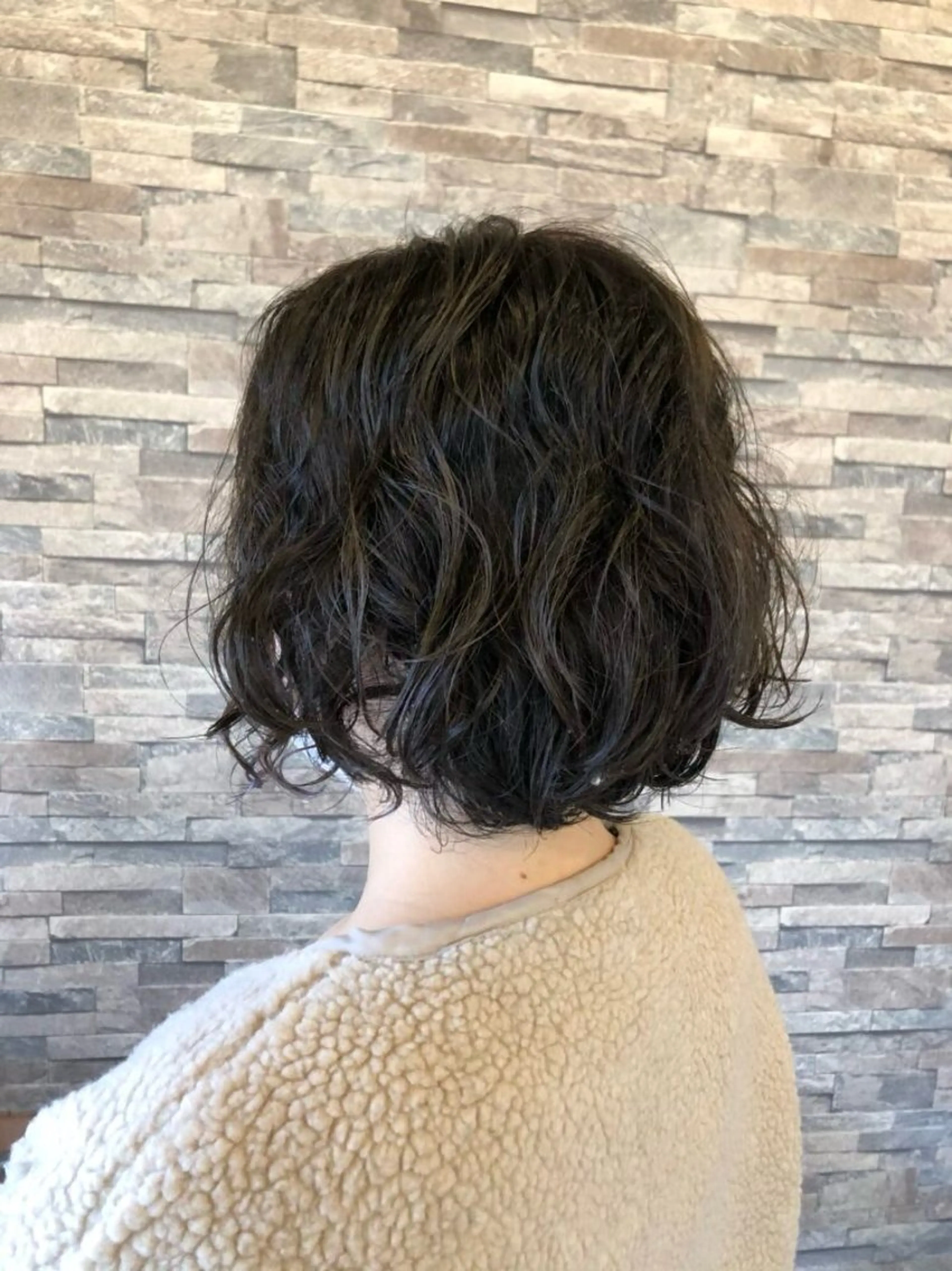 ミディアム ミディアムパーマ ボブ 透明&艶✨ color/RIKUのヘアスタイル