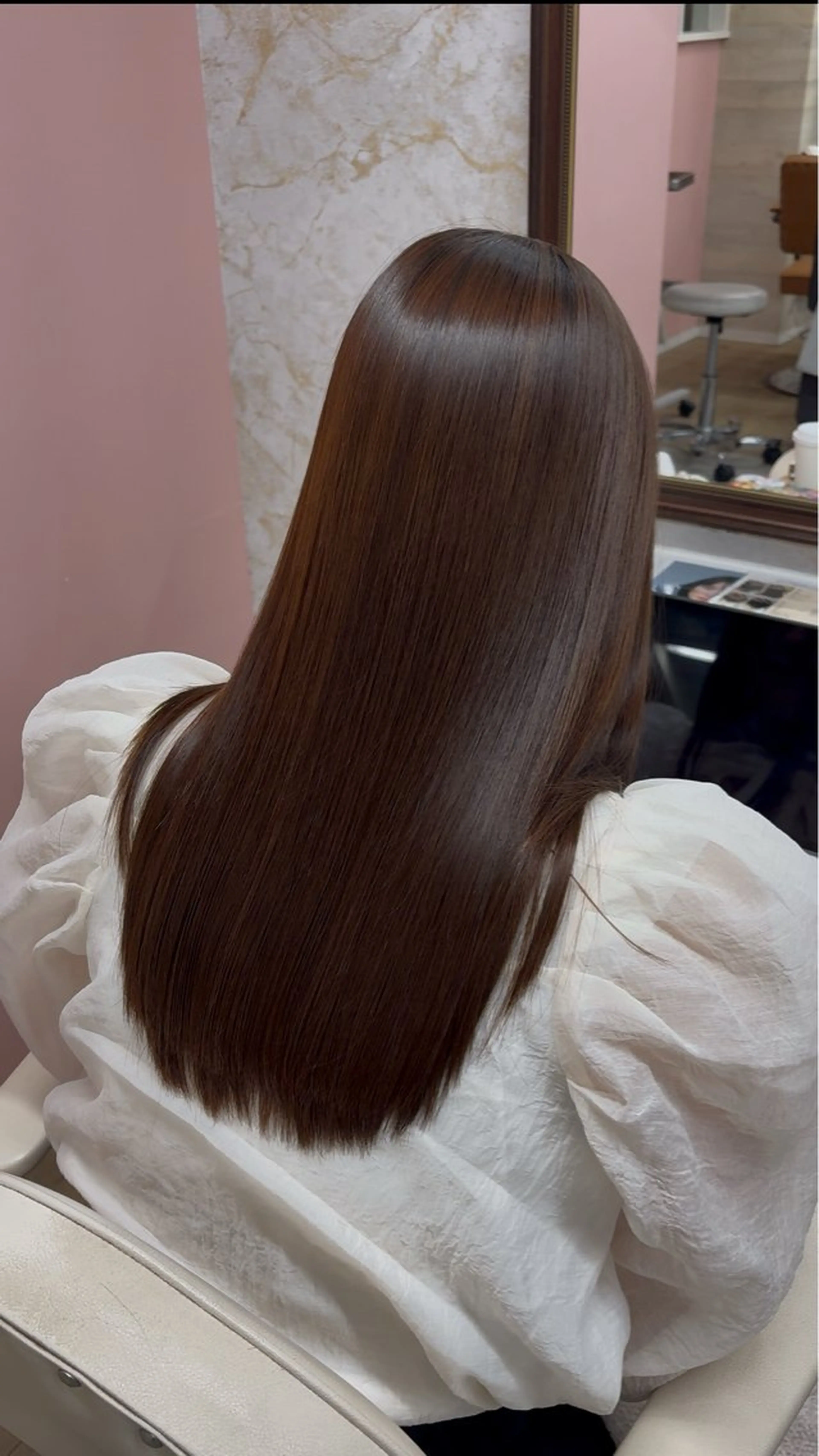 ロング 縮毛矯正 トリートメント 髪質改善特化💫 韓国ヘアAyumuのヘアスタイル