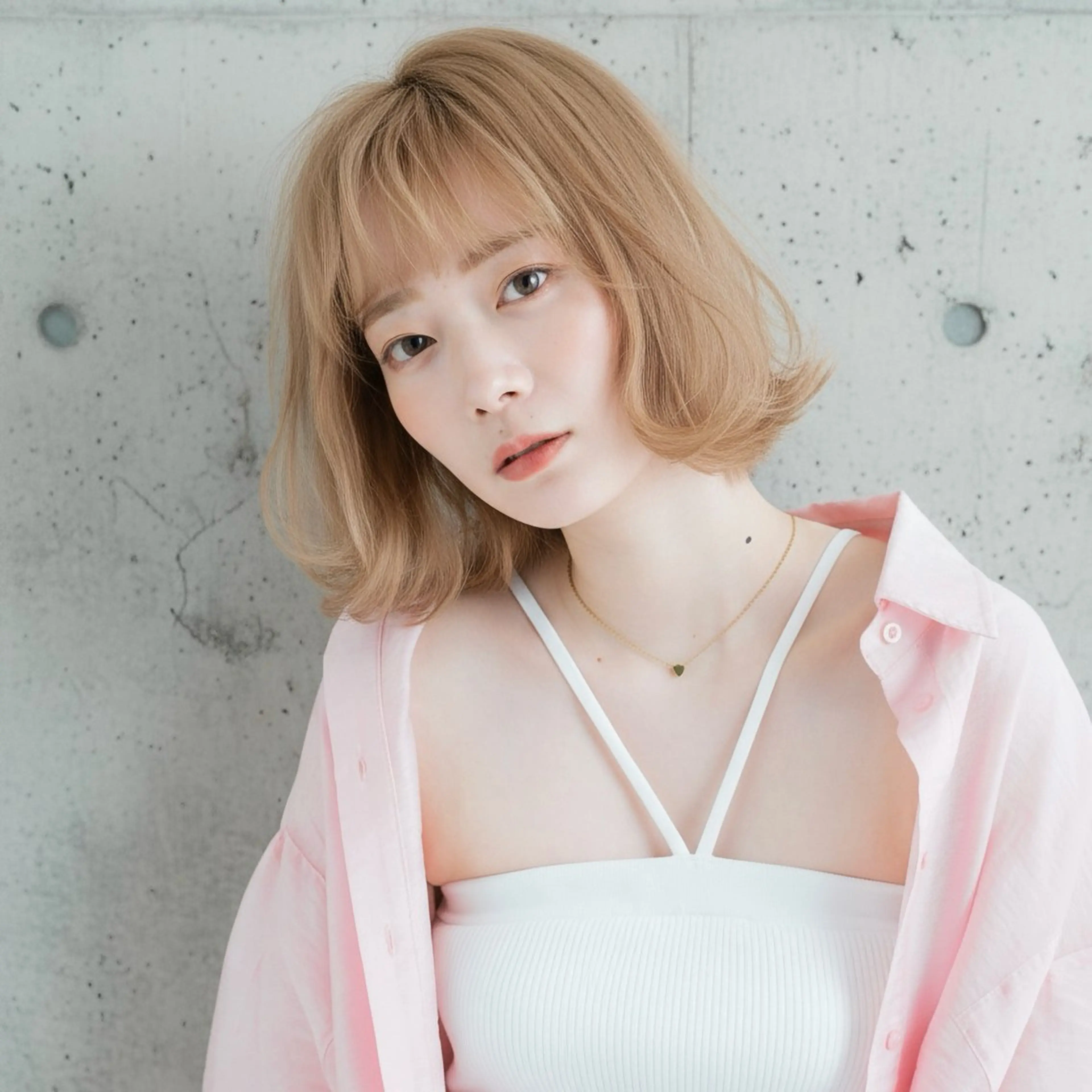 ミディアム カット ヘアカラー ショート〜ミディアム 喜多司のヘアスタイル