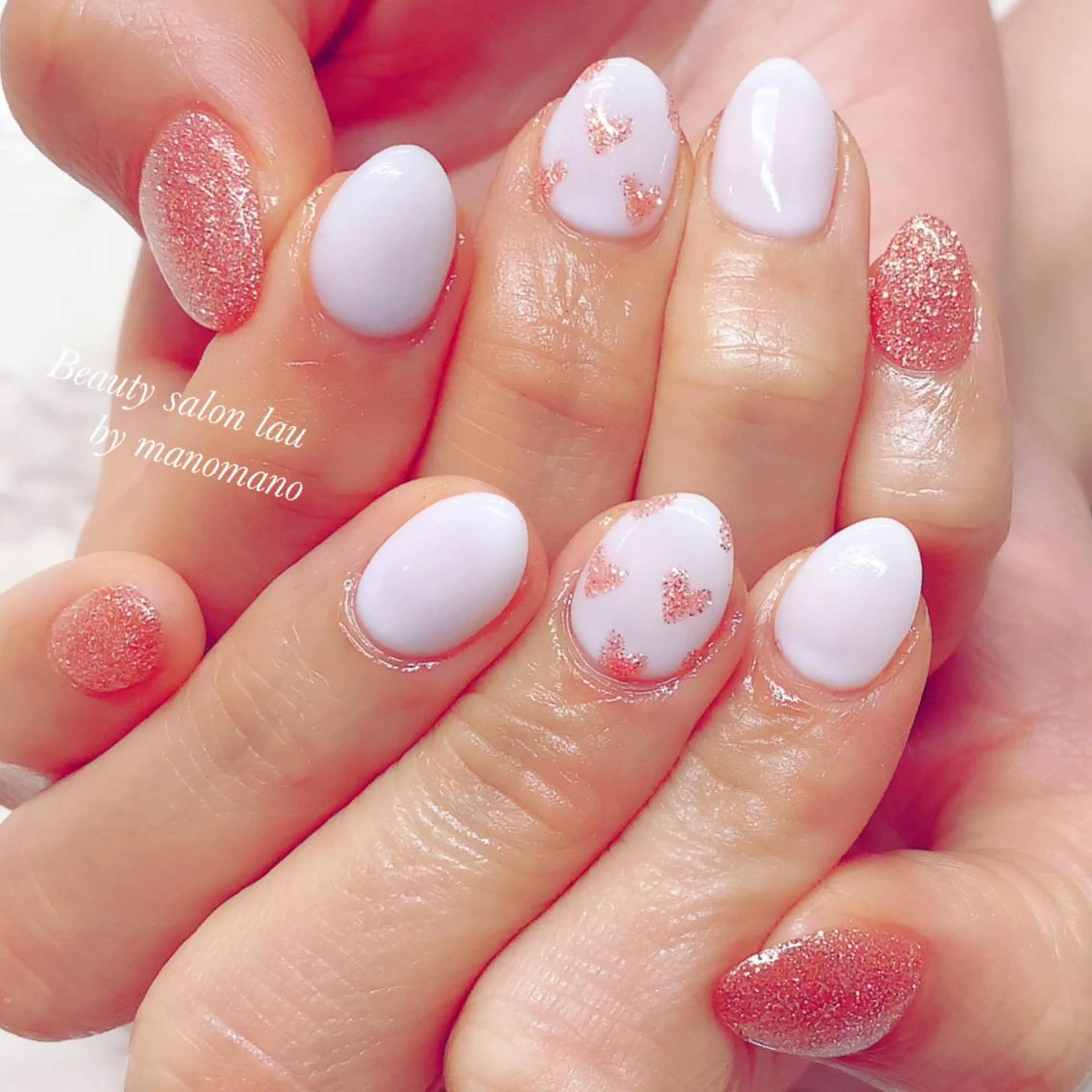 ネイル ハンドネイル ラウバイマノマノ なかざとのネイルデザイン