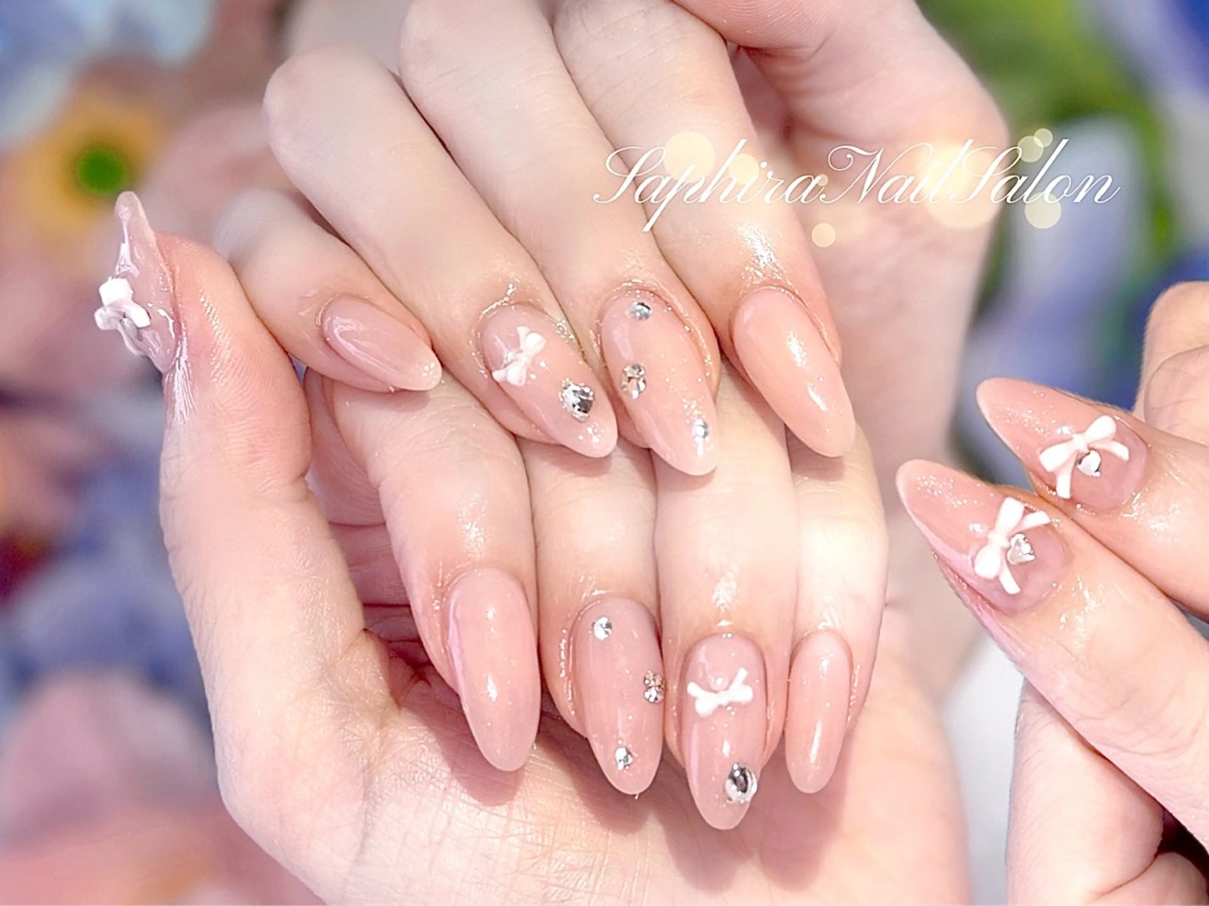 カラー ハンドネイル Saphiraネイル サロン錦糸町のネイルデザイン