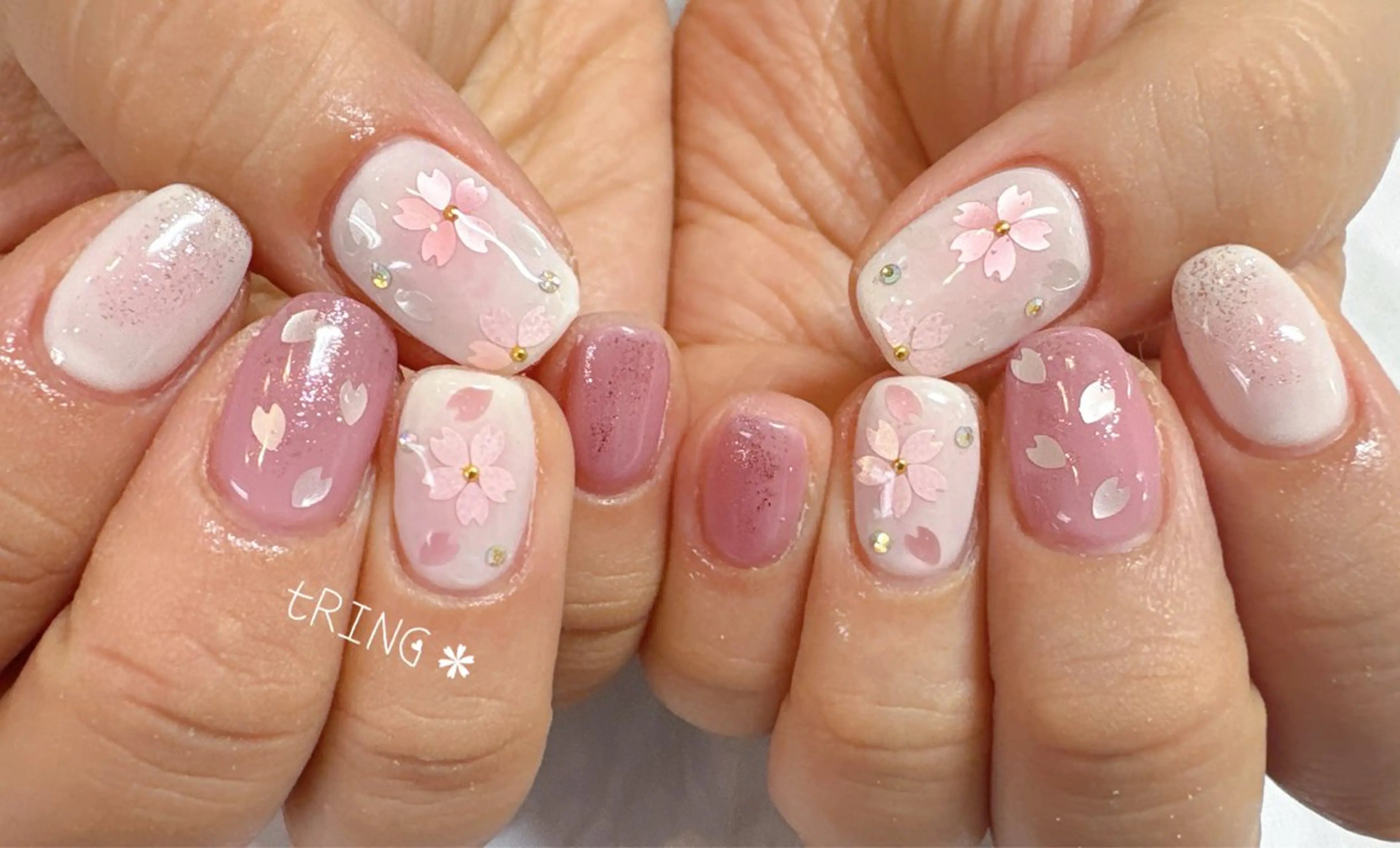 ネイル ハンドネイル tRING＊ しいの木台のネイルデザイン
