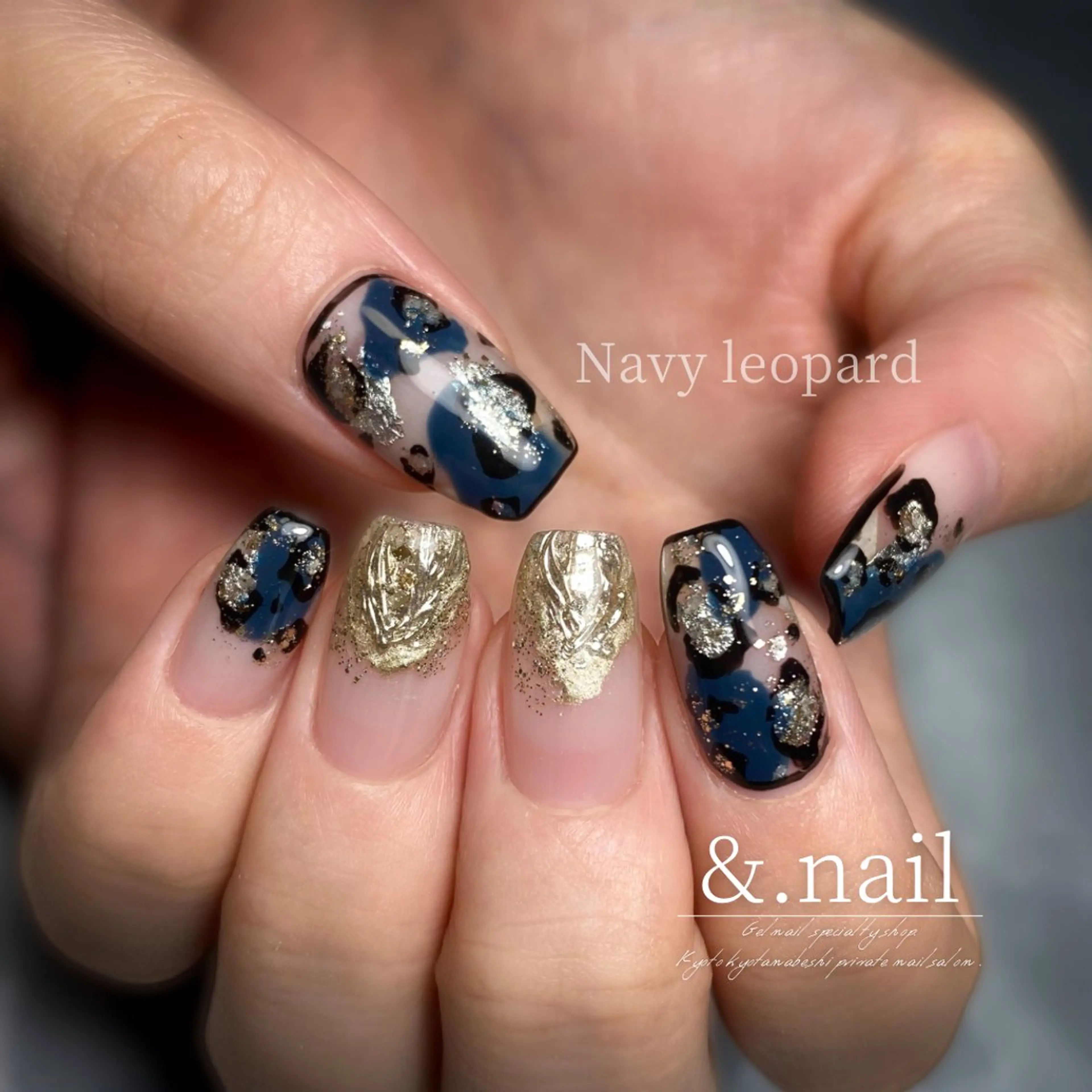 ネイル ブルー クリアネイル キラキラネイル ハンドネイル &.nail/ ニュアンス/持込み可のネイルデザイン