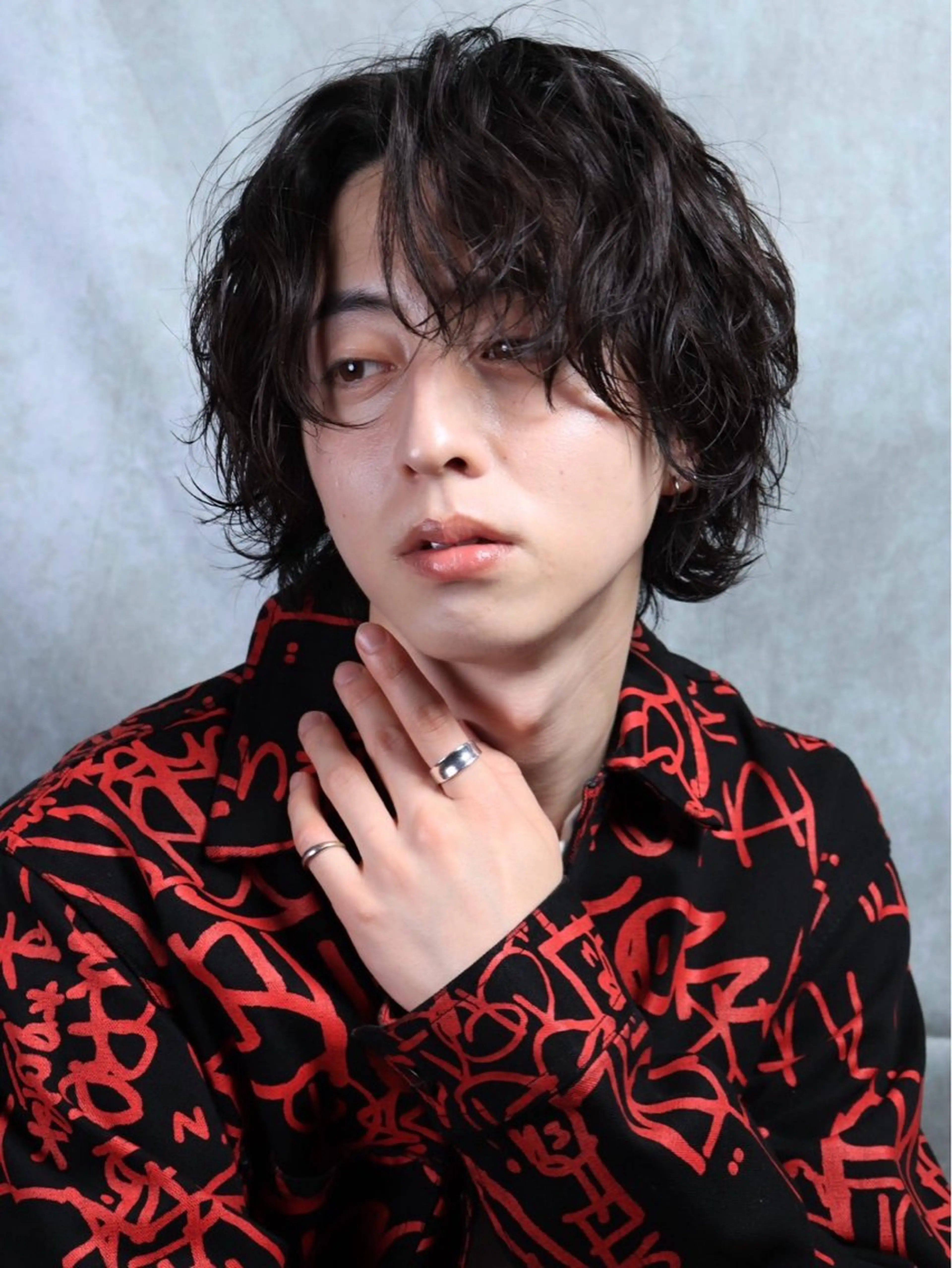 ミディアム ミディアムパーマ カット パーマ 【公式】LUCEY 川越のヘアスタイル