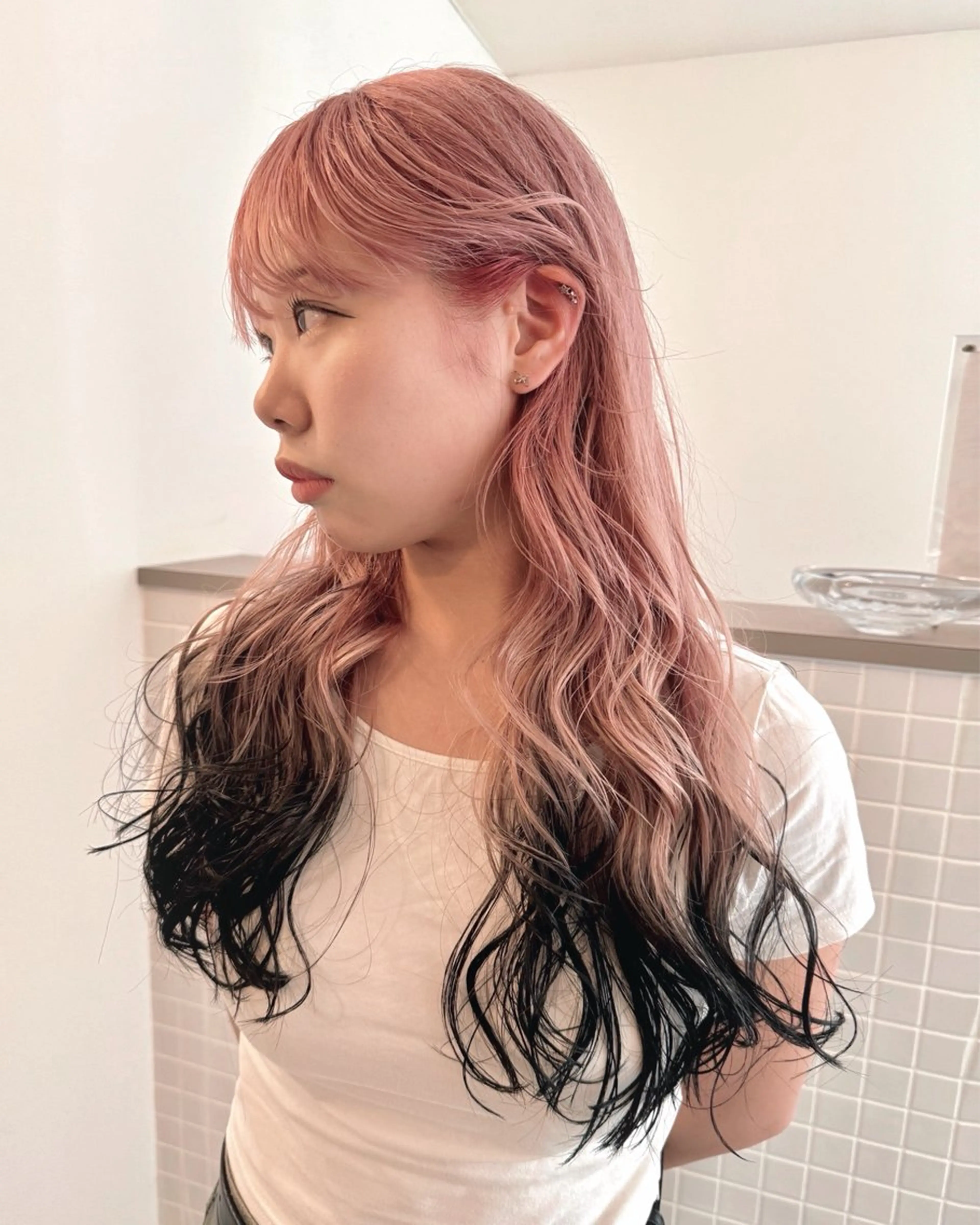 セミロング カラー カット ヘアカラー トリートメント デザイン/レイヤー Kaito🐩/栄のヘアスタイル