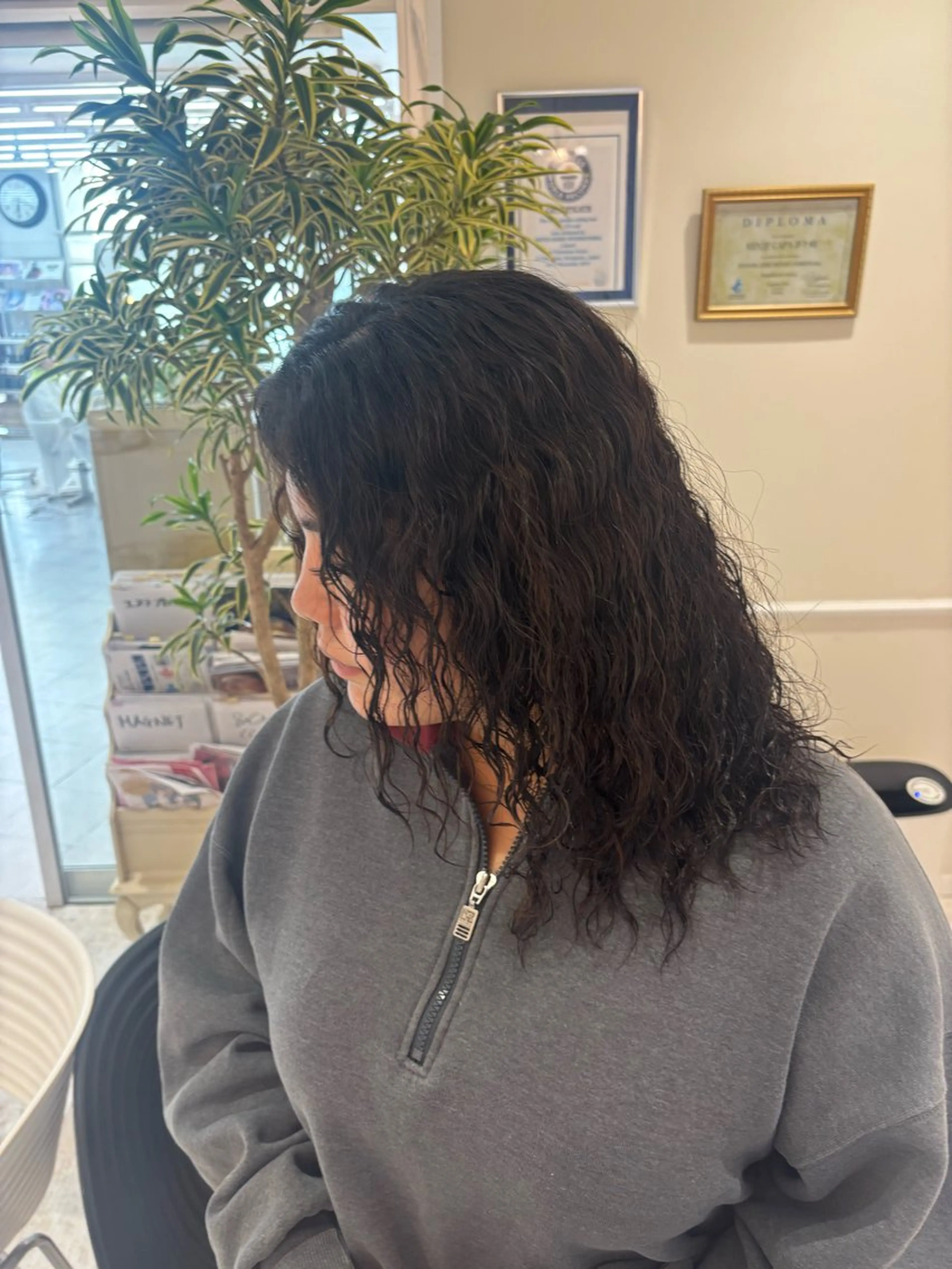 ミディアム パーマ ミディアムパーマ 外国人風カラー カット パーマ カーリーパーマ/ パーマ/SAKURAのヘアスタイル