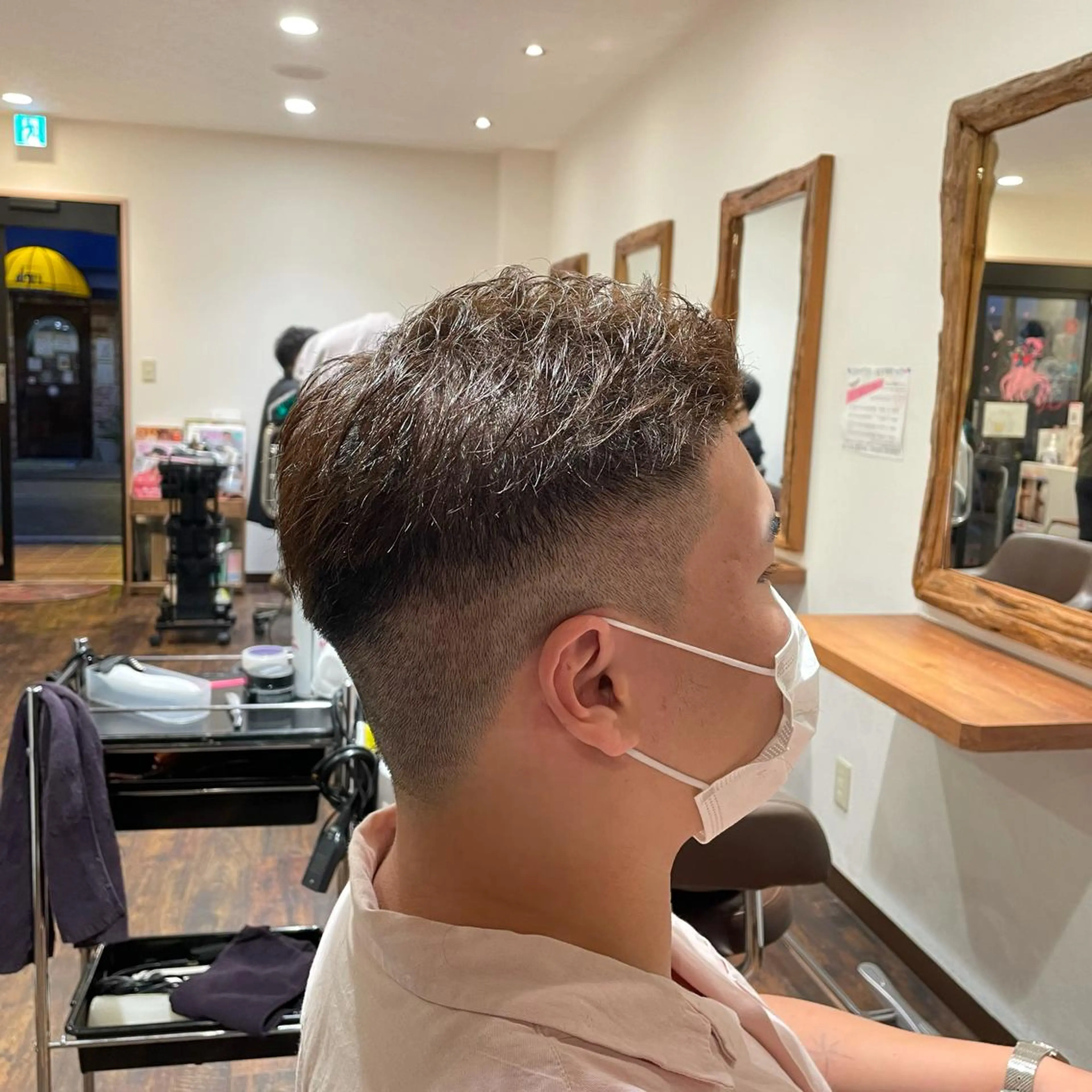 ショート メンズ フェードカット カット Wataru 髪質改善カラー💎のヘアスタイル