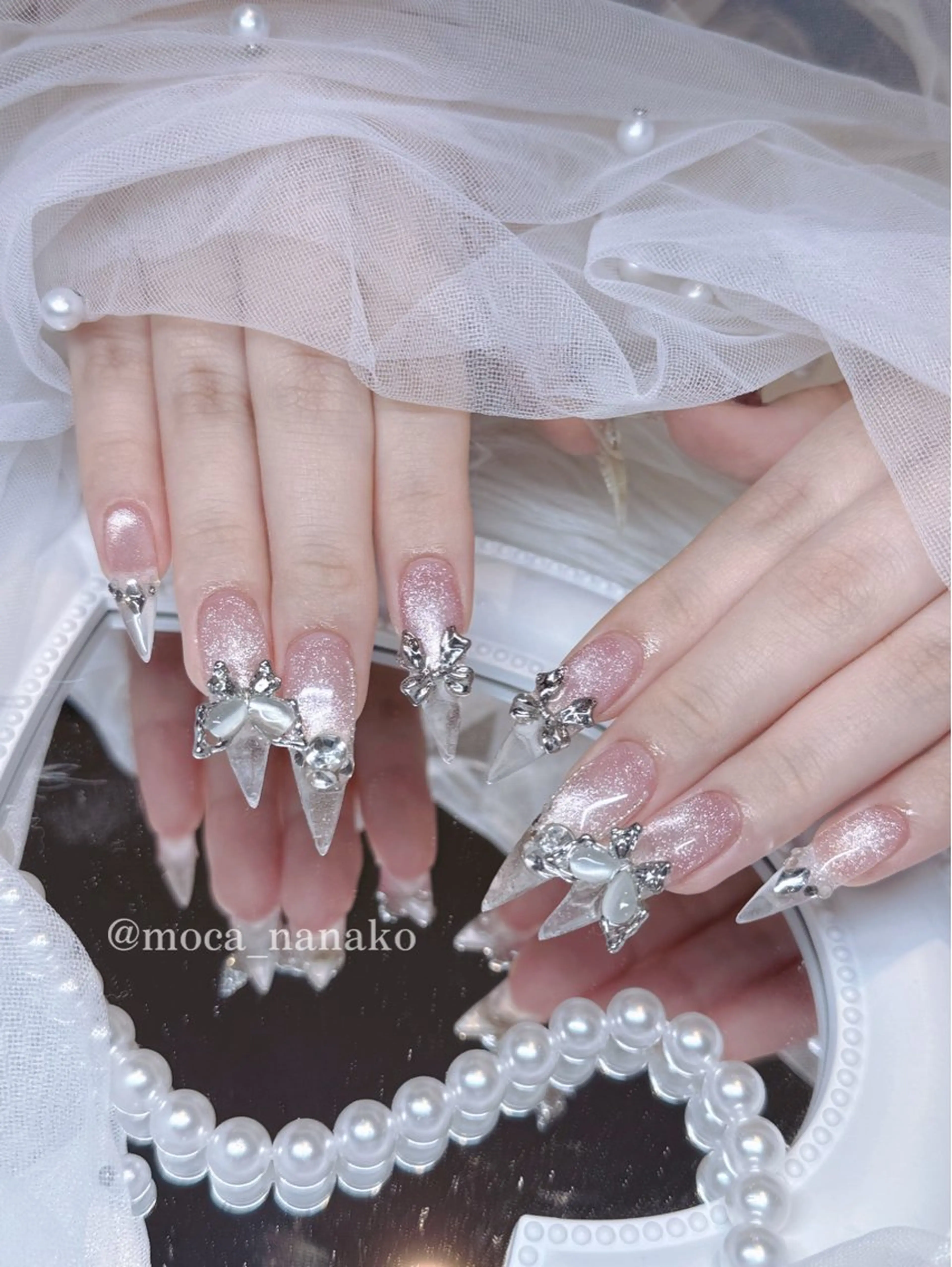 🎀長さ出し10本➕10本アート🎀【オフ・ケア込み】の写真