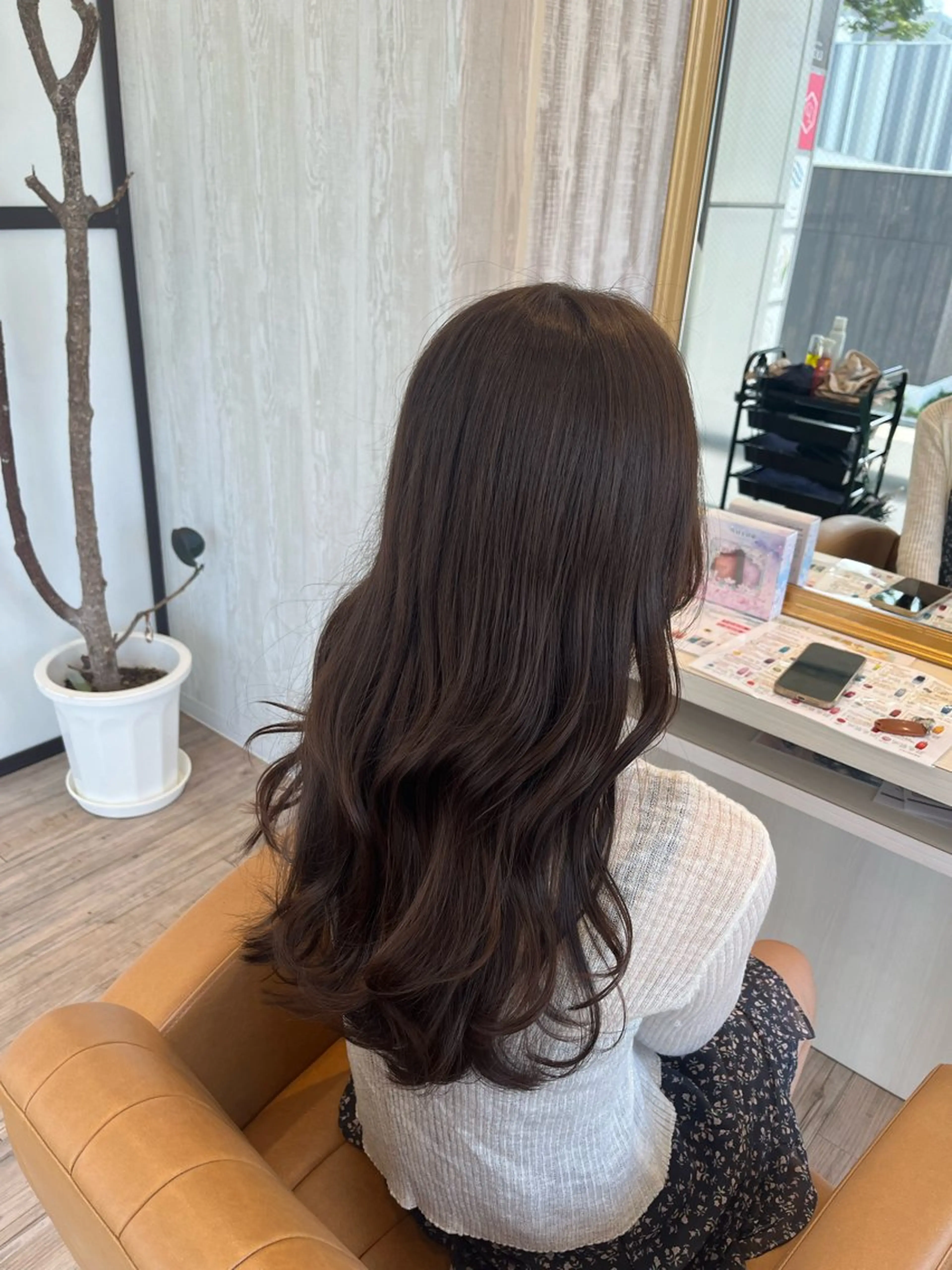 ロング カラー 透明感カラー グレージュ ヘアカラー ブリーチなしWカラー レイヤー/Rickyのヘアスタイル