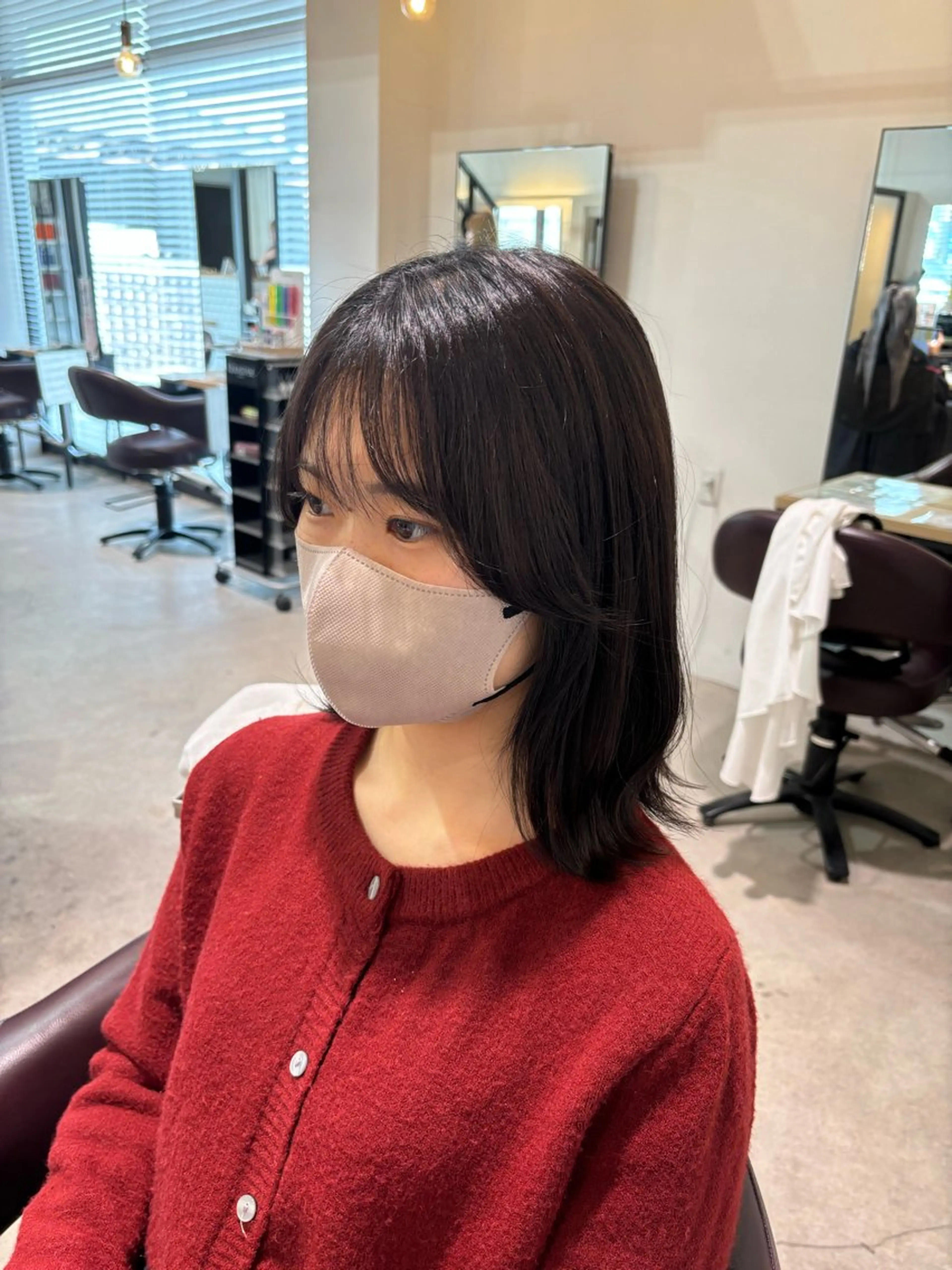 ミディアム GRANDEUR/似 合わせ/ケラスターゼのヘアスタイル