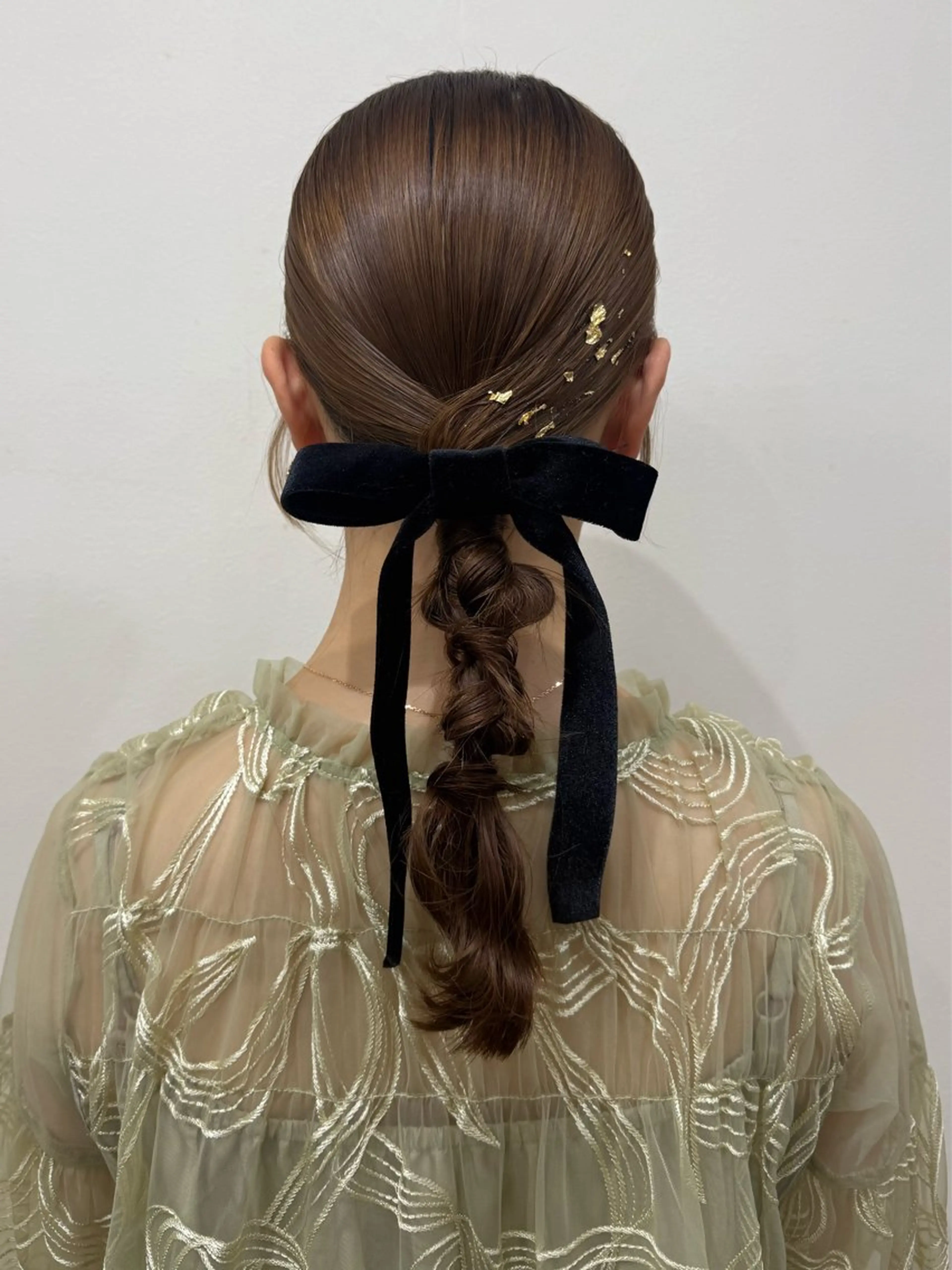 セミロング ヘアアレンジ ヘアセット 韓国風パーマ/ヘア セット/店長みづきのヘアスタイル