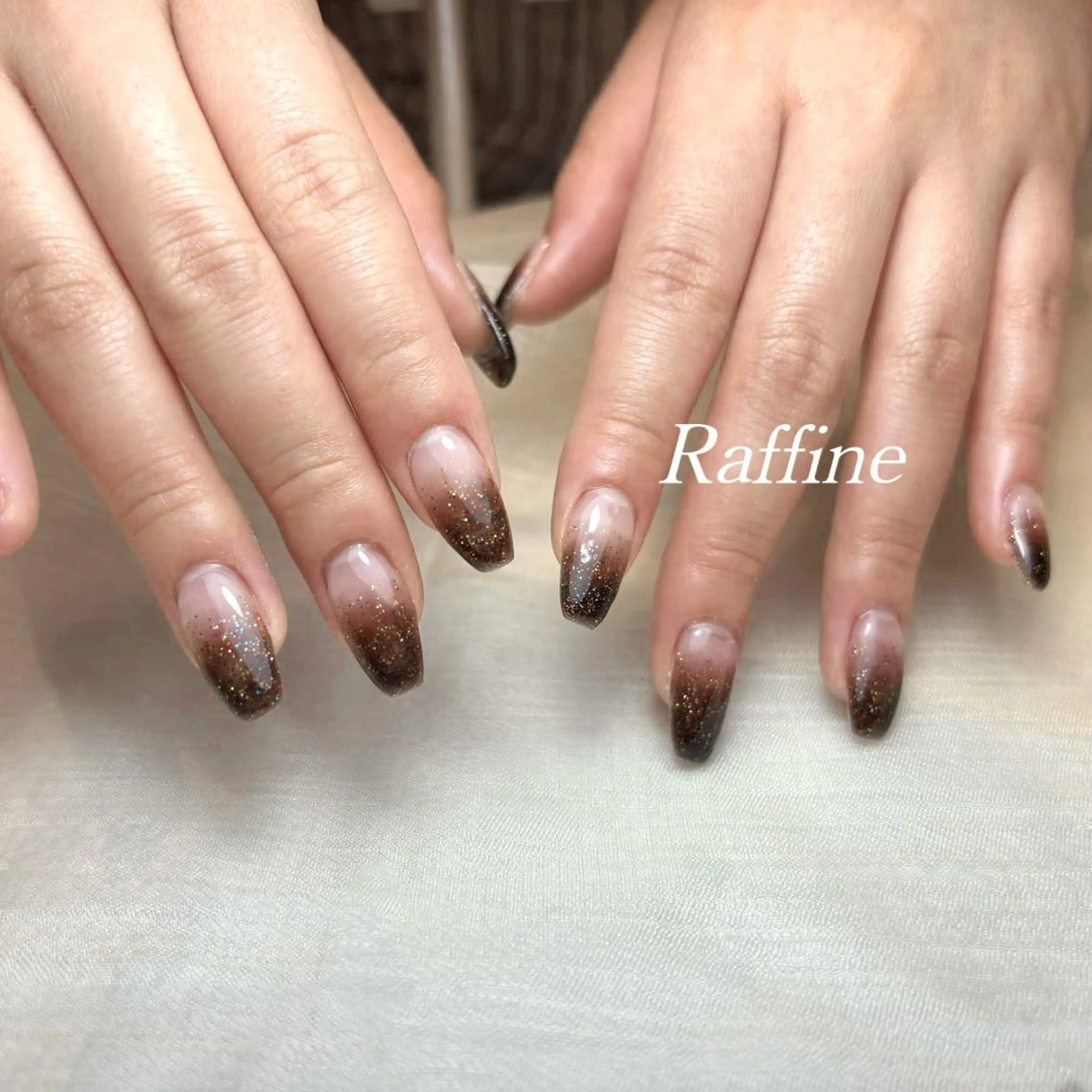 ネイル RAFFINE 月🦋🩵のネイルデザイン