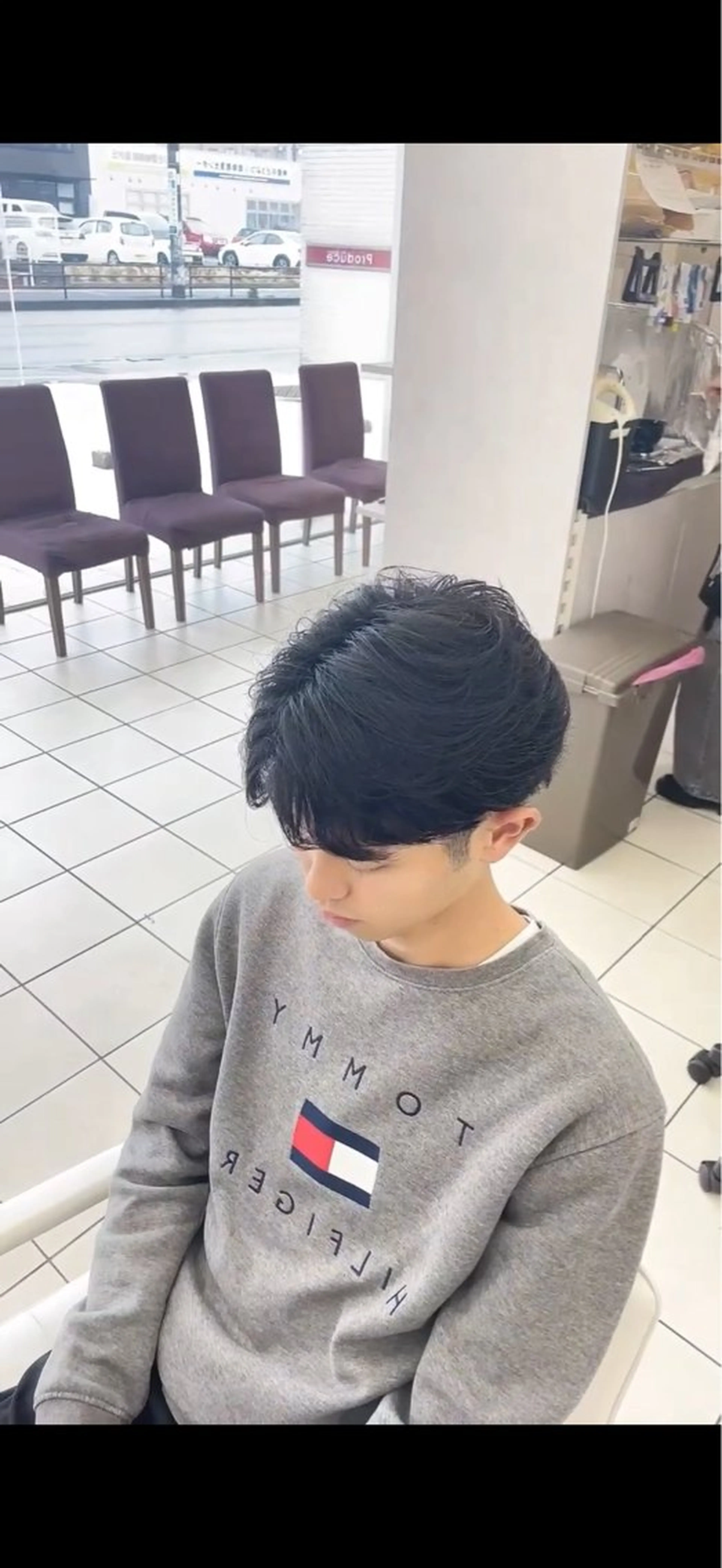 メンズ カット パーマ 成瀬メンズ パーマ清水大隼のヘアスタイル