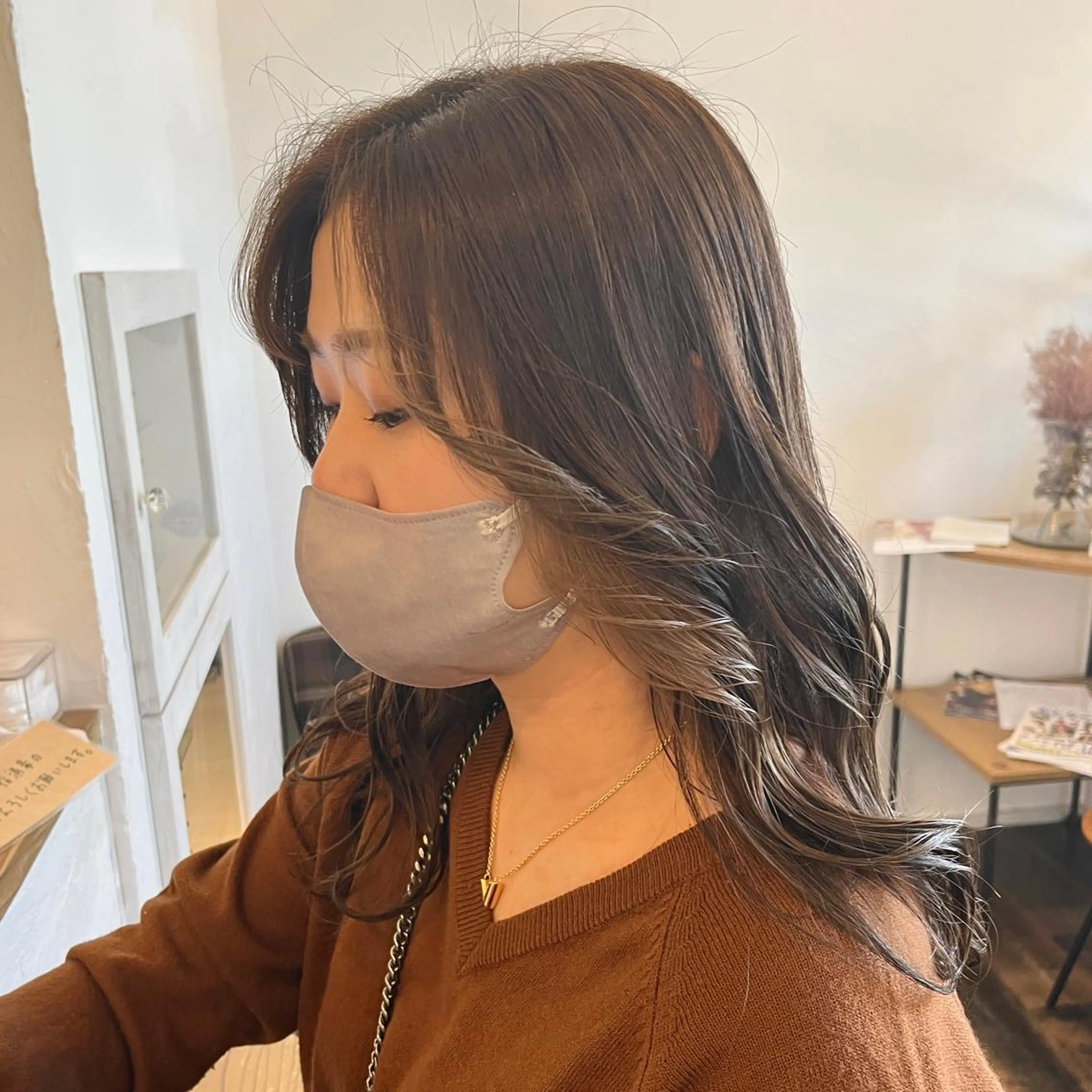 セミロング カラー ベージュカラー 透明感カラー 伊藤ゆかり/髪質改善 /透明感カラーのヘアスタイル