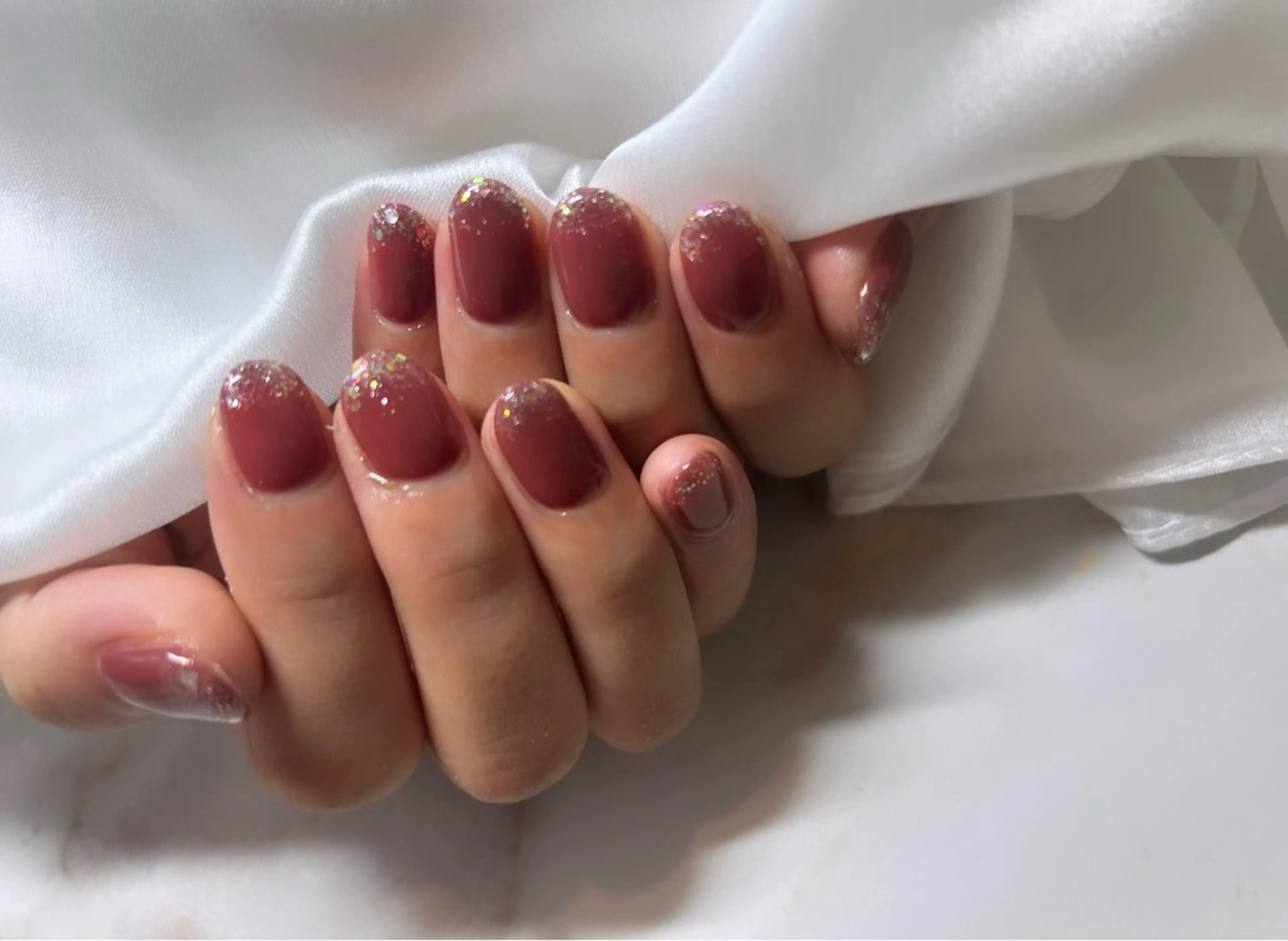 ネイル ラメ(グリッター) ワンカラーネイル yuko （ネイリスト）のネイルデザイン