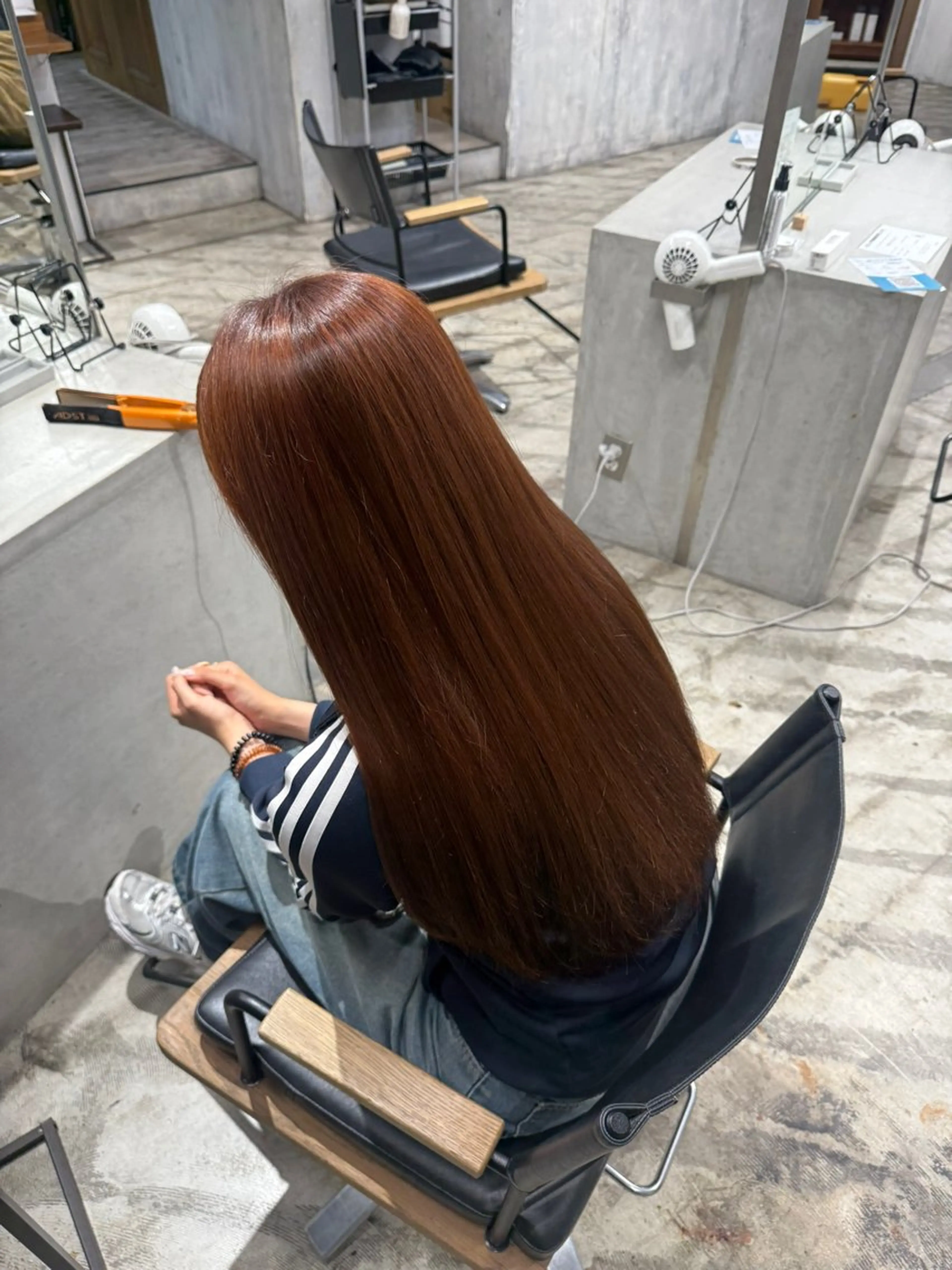 ロング ヘアカラー 山本 彩美香のヘアスタイル