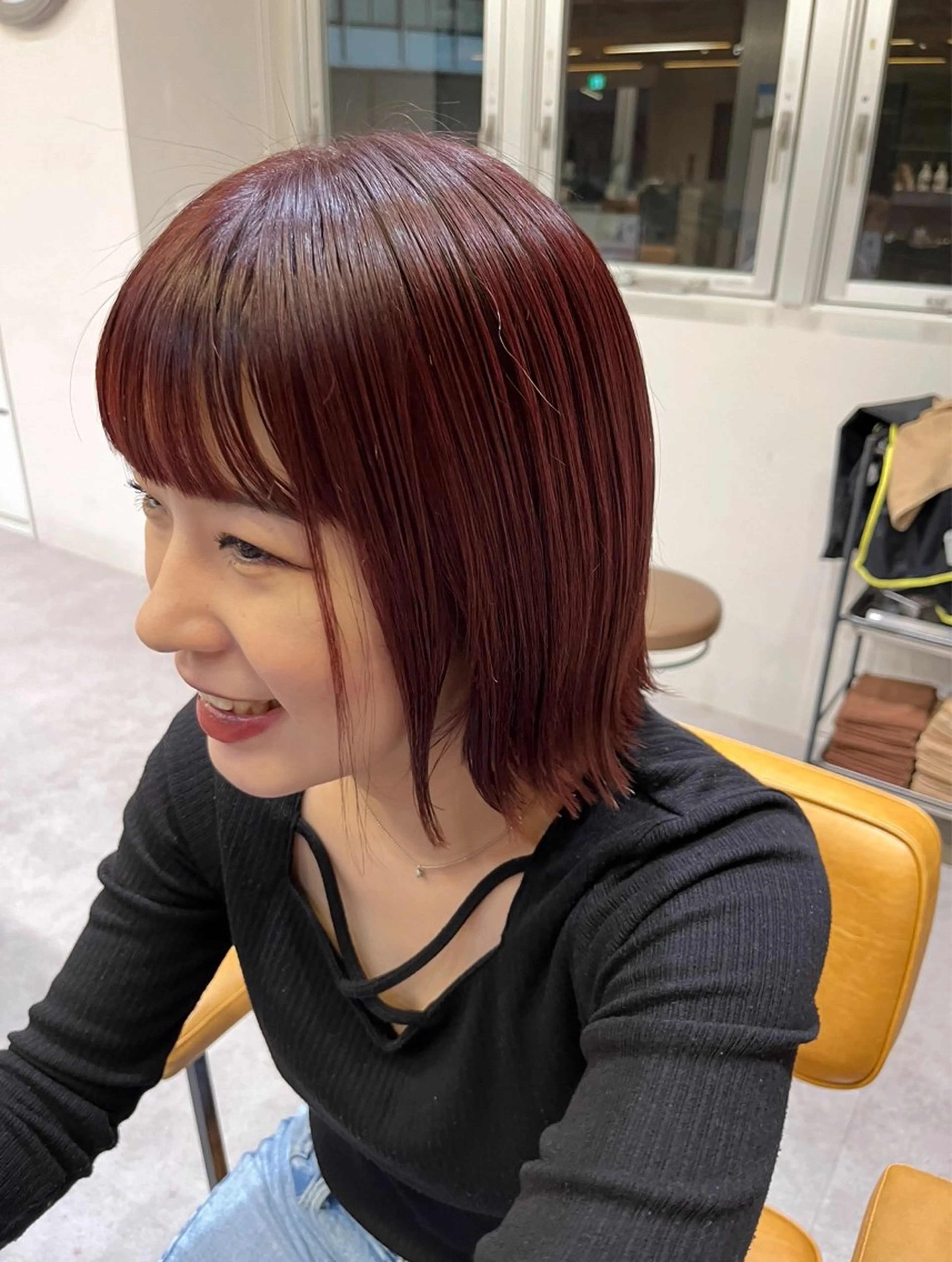 ショート YUI🍊 ボブ/メンズパーマのヘアスタイル