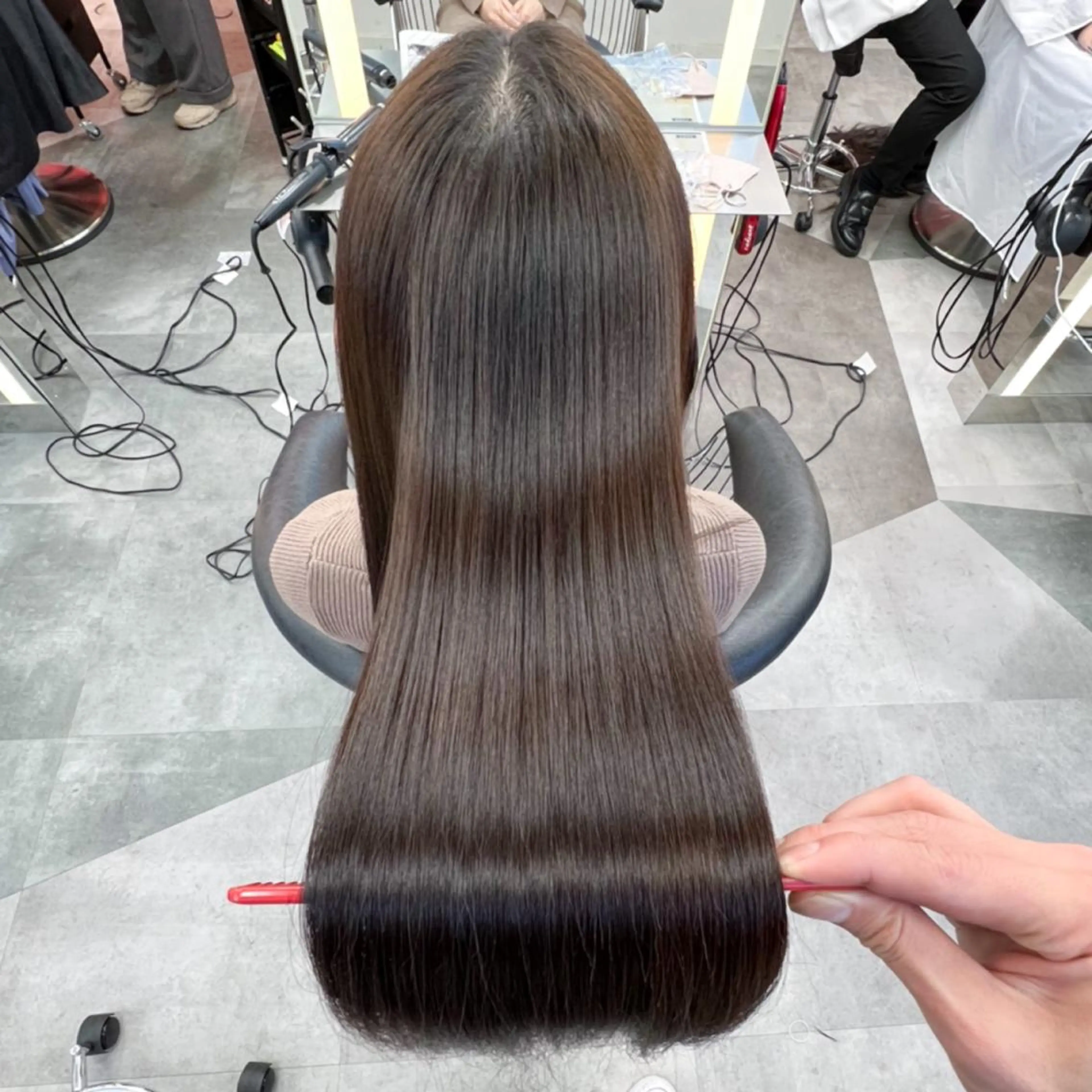 ‼️ロング料金なし‼️🌺カット&髪質改善縮毛矯正🌺の写真