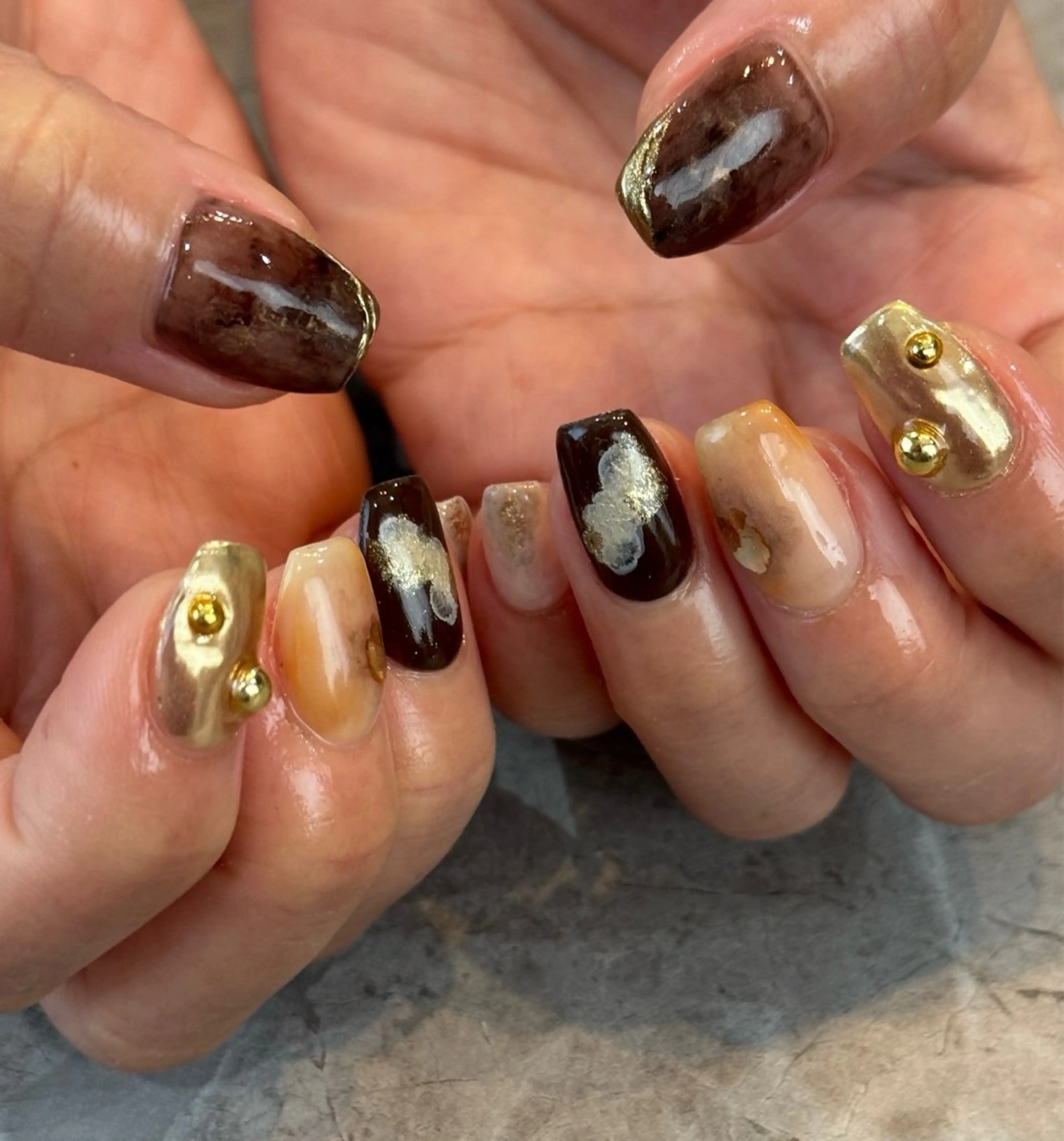 ネイル ニュアンスネイル ハンドネイル Blé nailのネイルデザイン