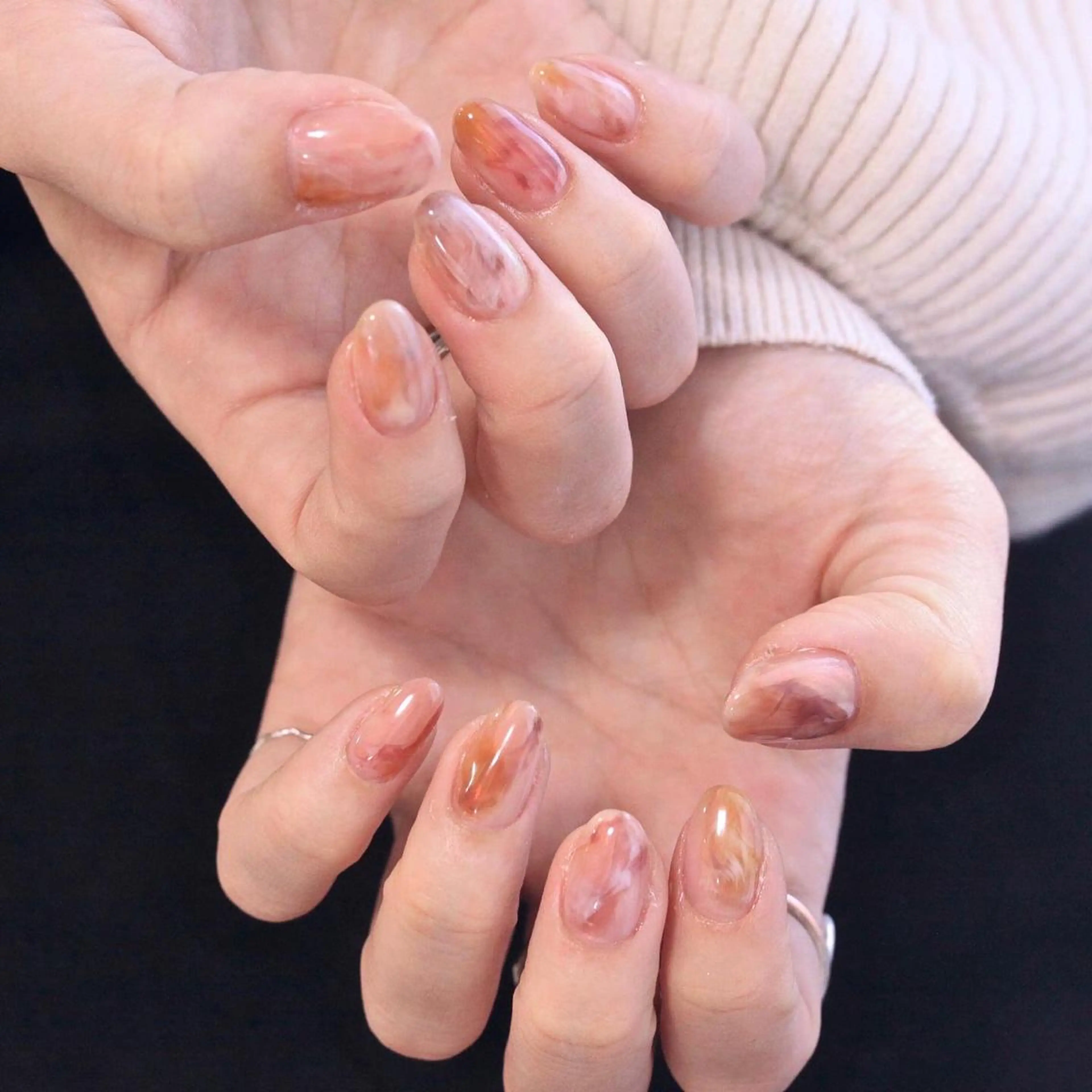 ネイル ピンク ハンドネイル Elio所属・Elio 国泰寺のネイルデザイン