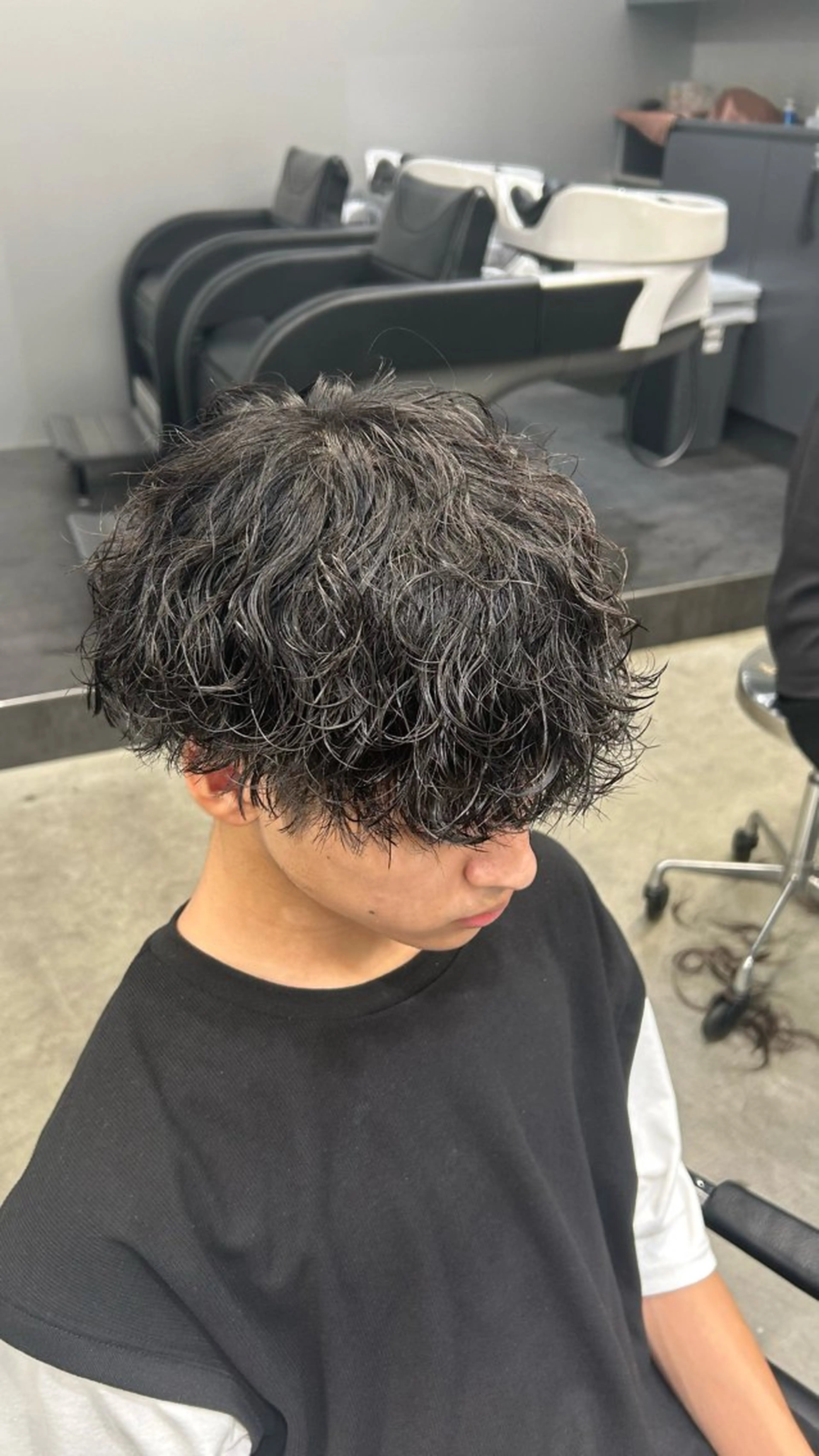 パーマ メンズ 藤平海音/fifth PARKのヘアスタイル