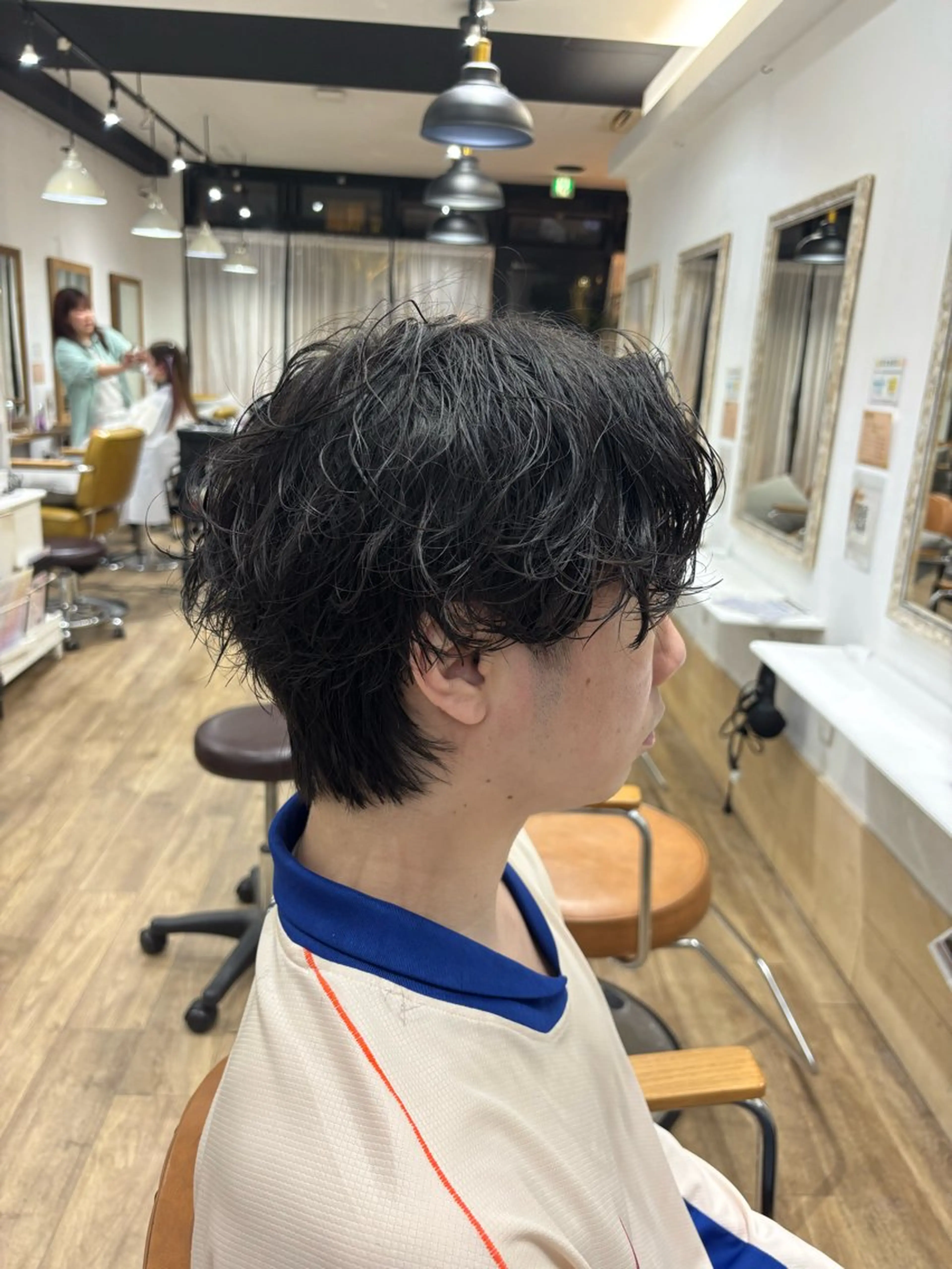 パーマ メンズ 坂下 光輝のヘアスタイル