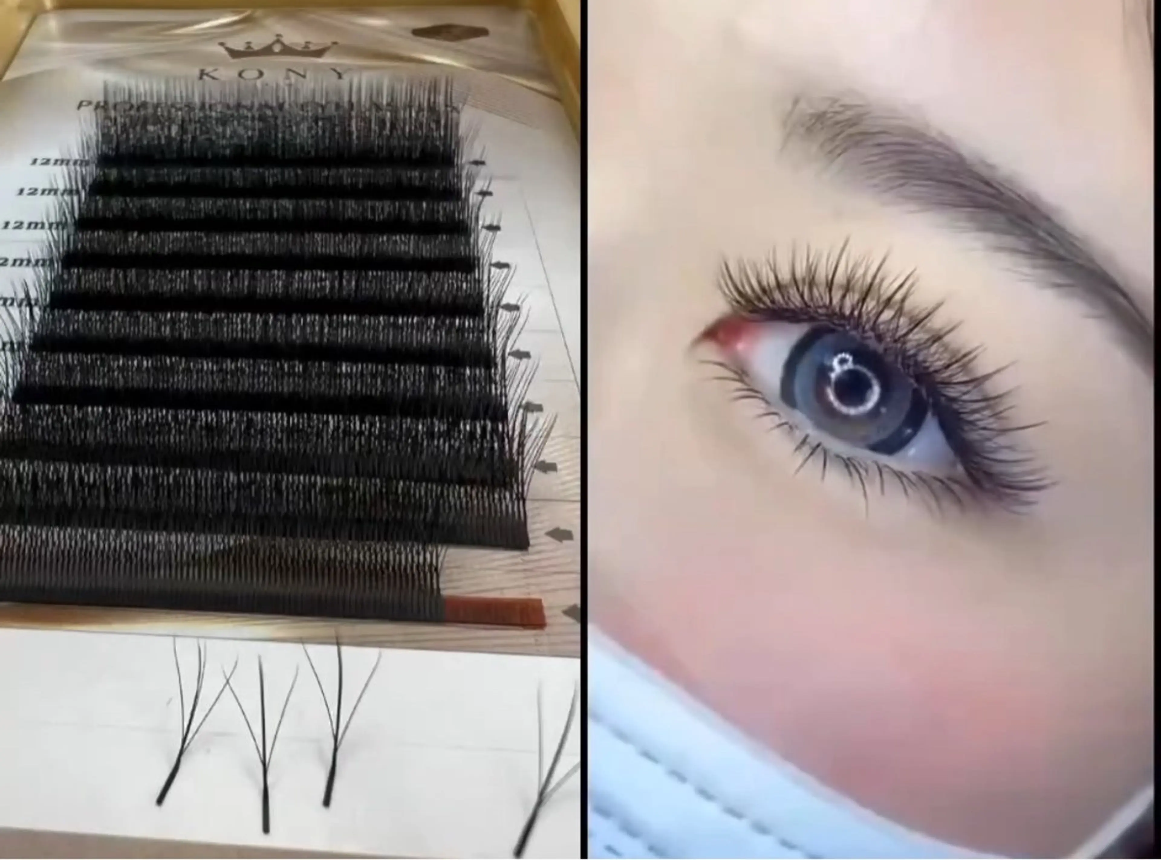 マツエク・マツパ フラットラッシュ ユミナガ ジンのマツエク・マツパデザイン