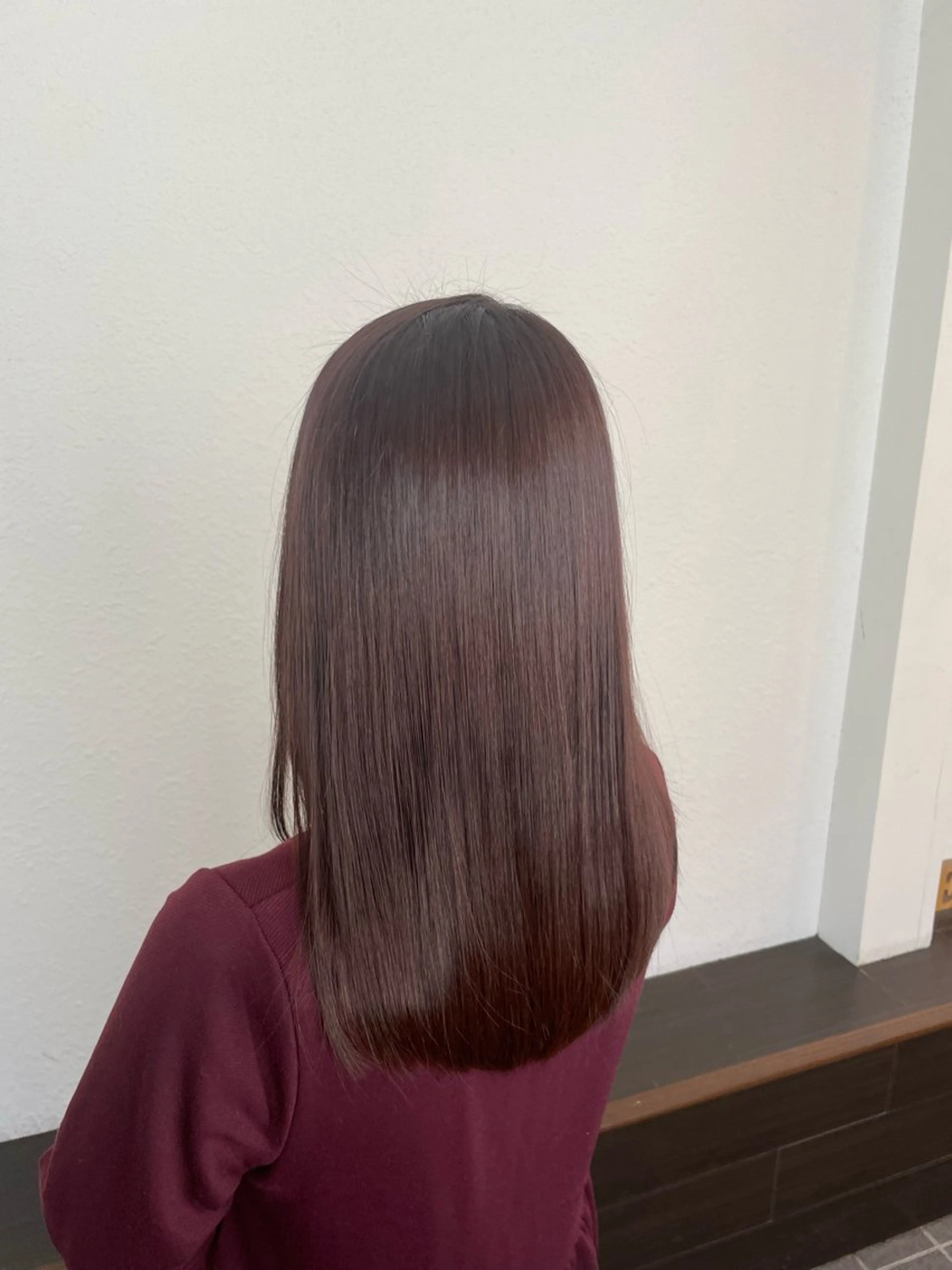 セミロング カット ヘアカラー トリートメント 五藤 🍀壽野のヘアスタイル