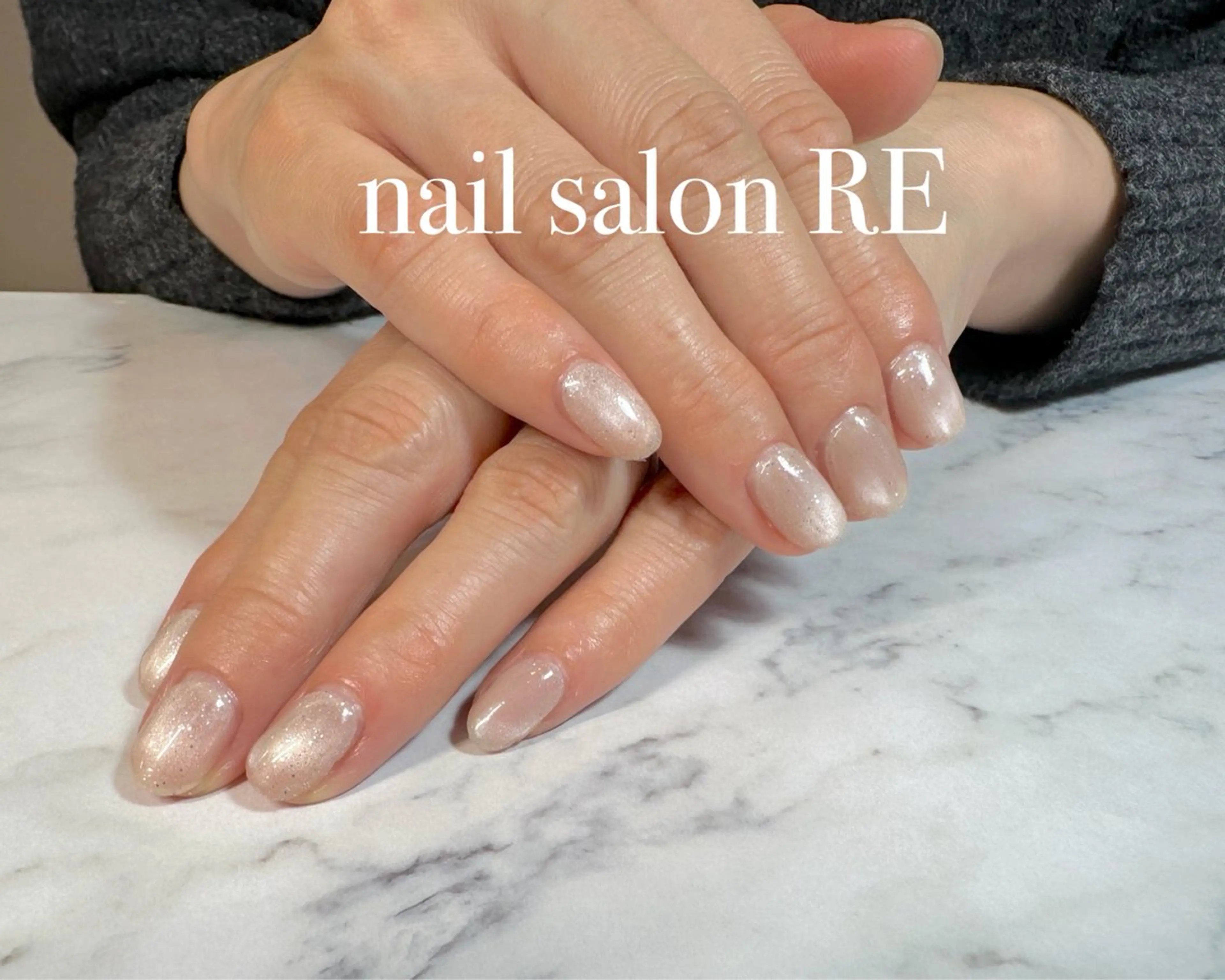 ネイル キラキラネイル マグネットネイル ハンドネイル nail salon RE所属・nail salon REのネイルデザイン