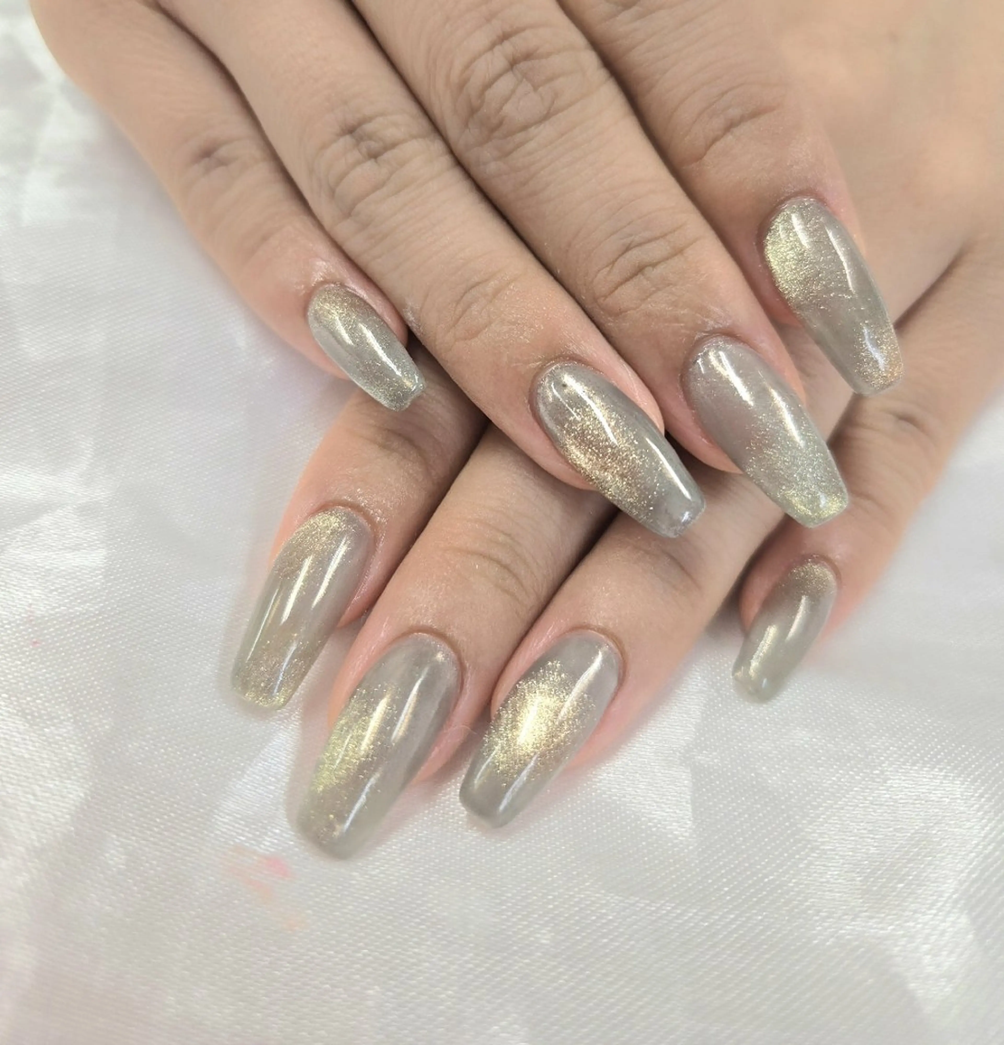 ネイル アートネイル オーロラネイル チークネイル 成人式 ジェルネイル ハンドネイル 河野ちえ (雑誌掲載サロン)のネイルデザイン