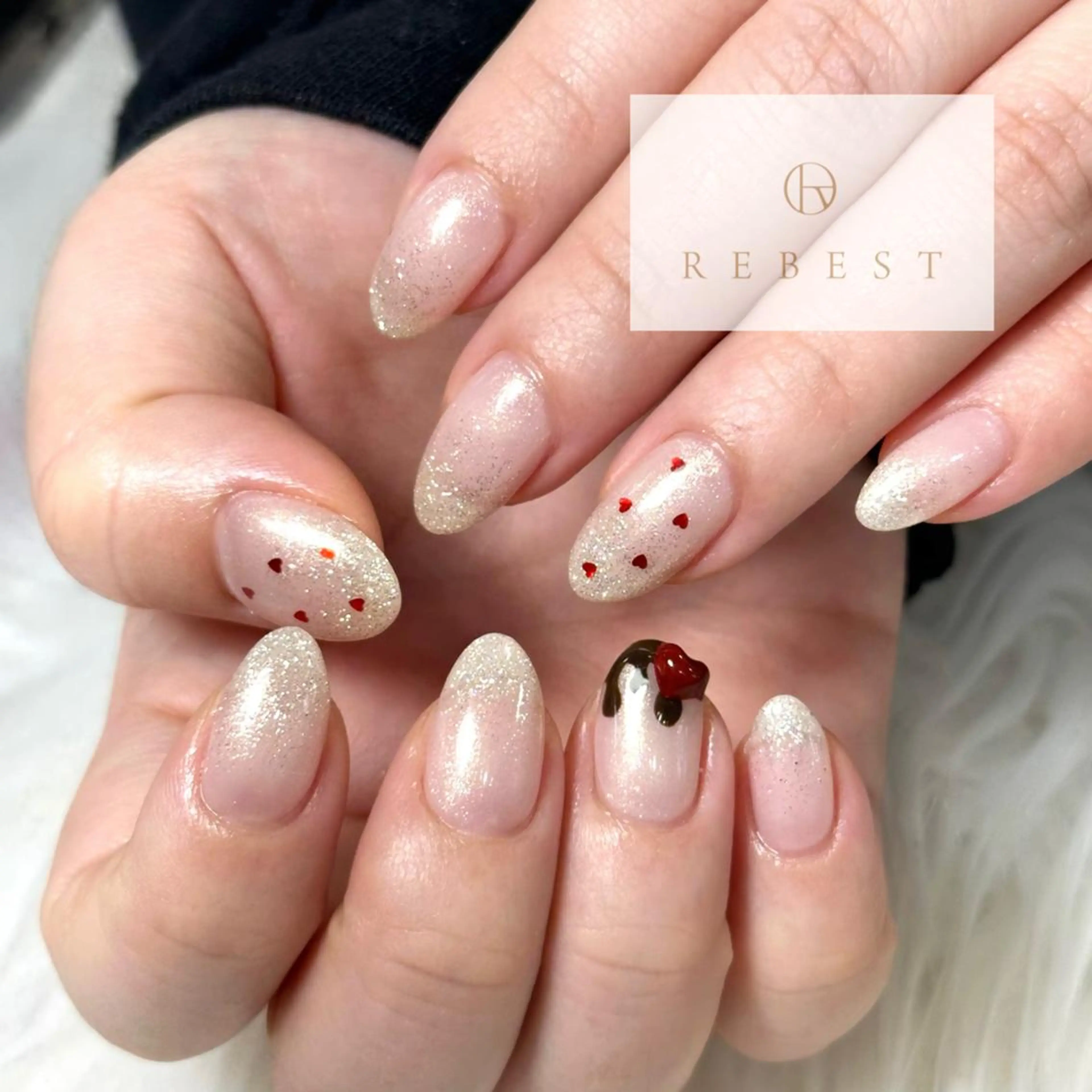 ネイル ❤️💛🩵京橋 痛ネイル⭐️3Dのネイルデザイン