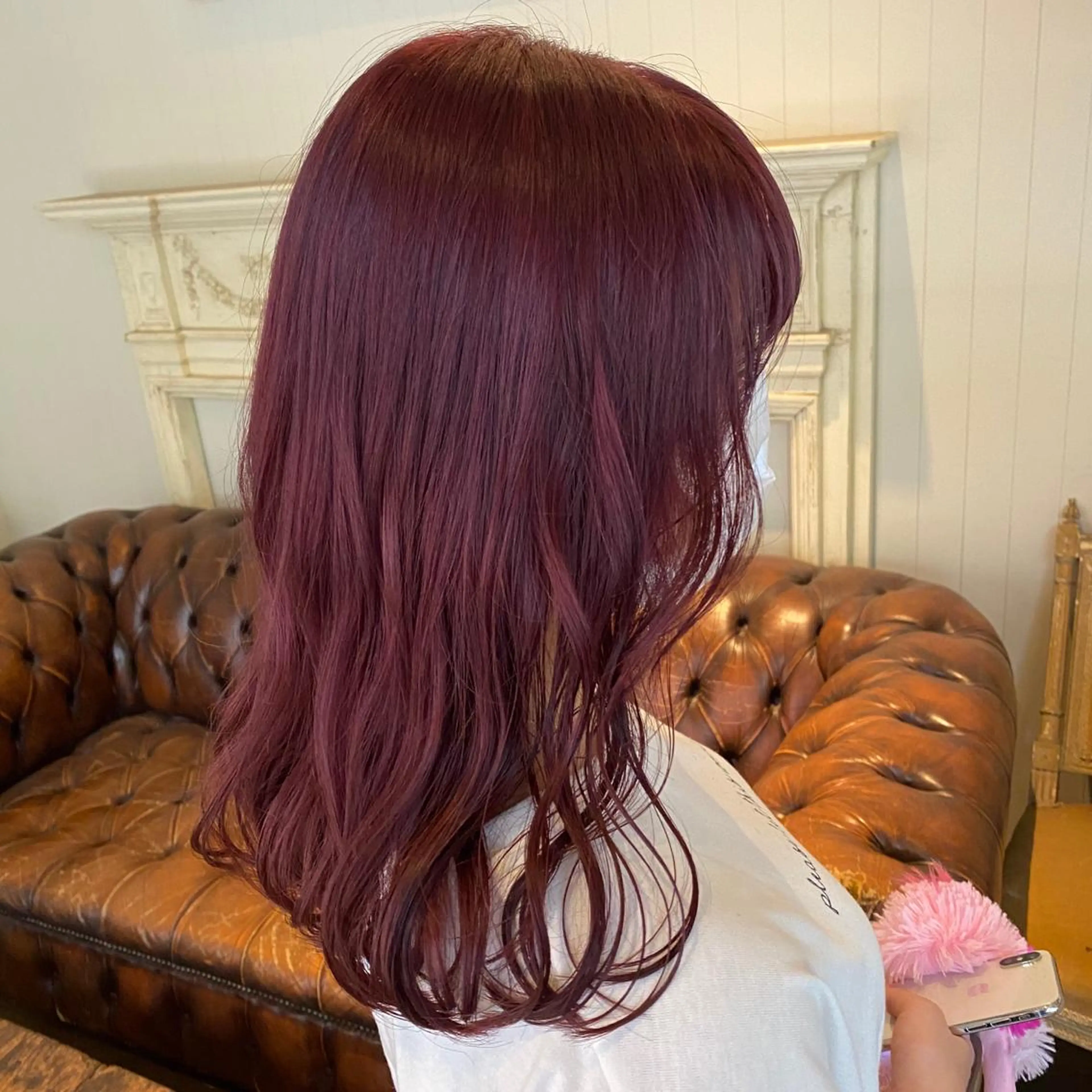 ロング カラー ヘアカラー トリートメント FERIA梅田🖤 透明感カラー🎀のヘアスタイル